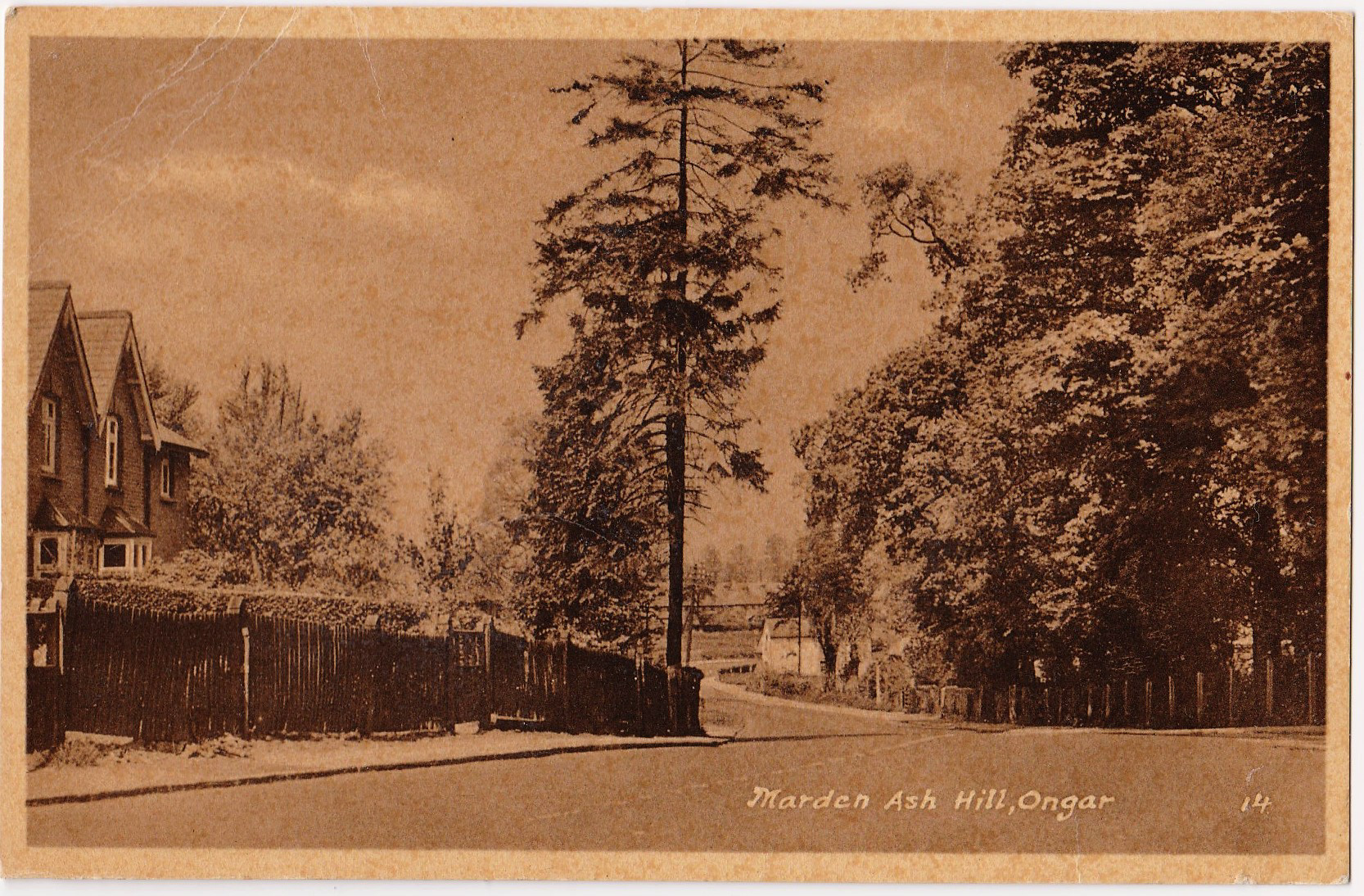 Marden Ash Hill postcard from the M and L National Series