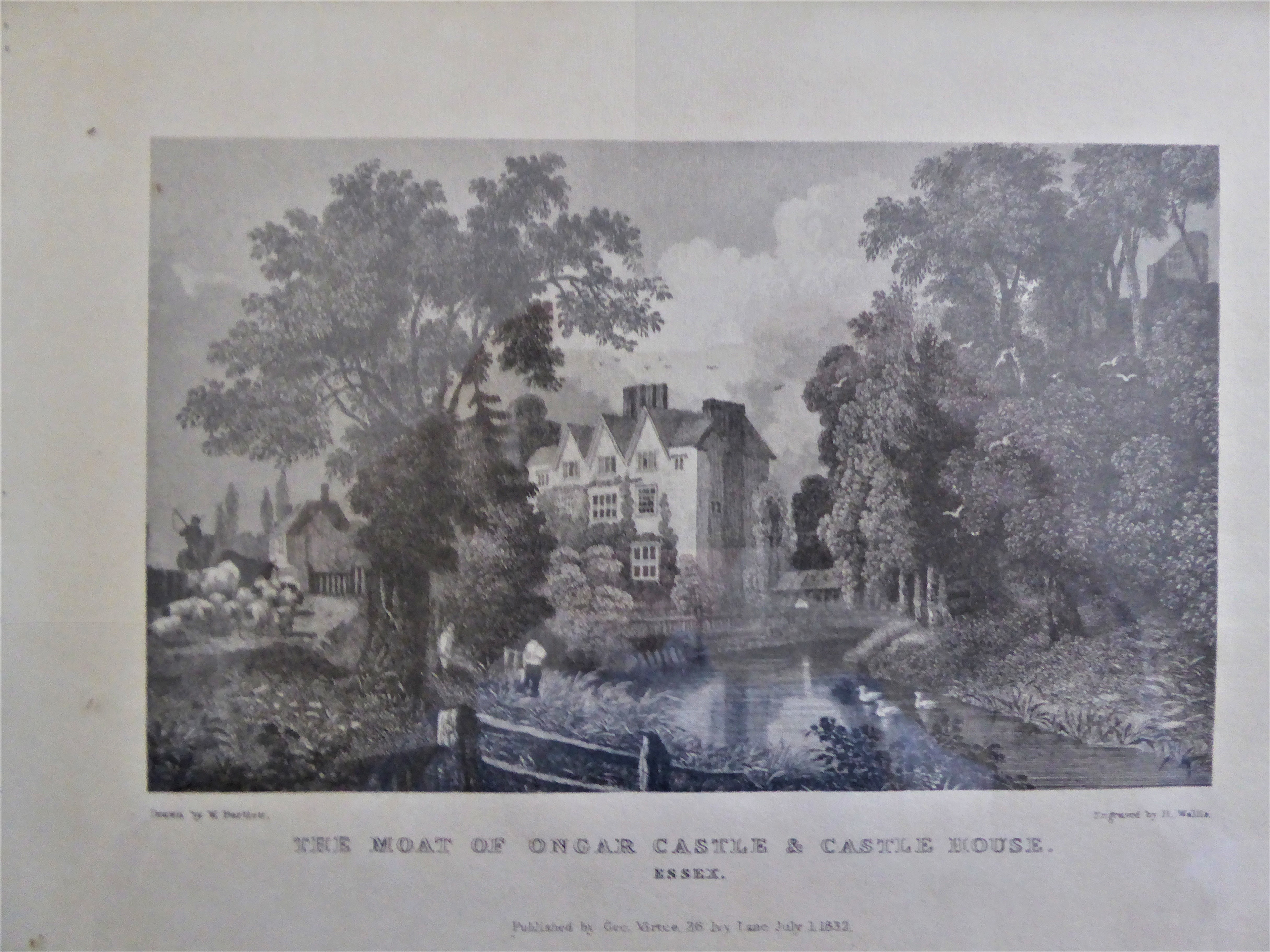 Castle House drawing by W. Bartlett, engraved by H. Wallis published 1832