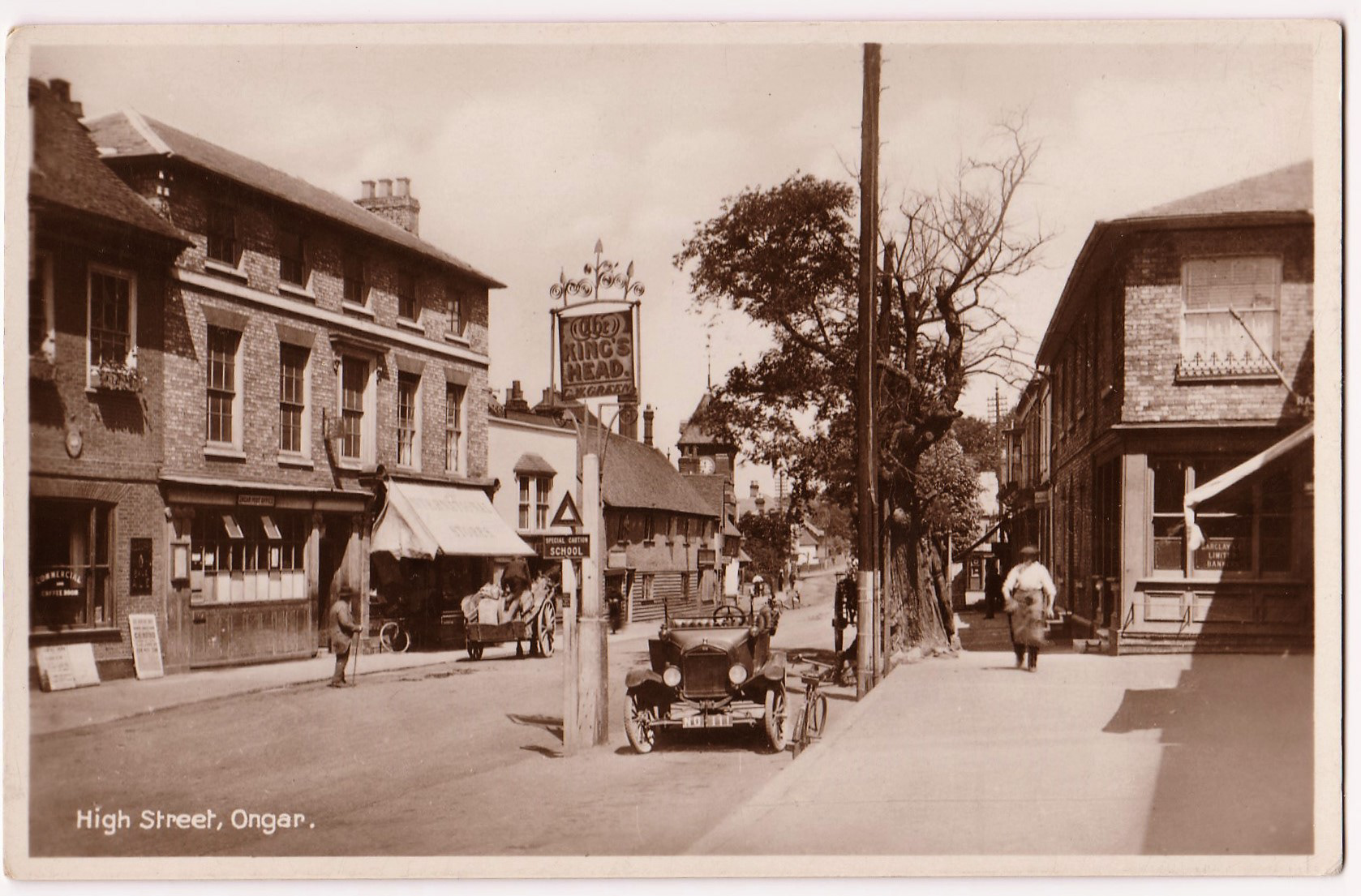 High Street Ongar, no date but International Stores on the left began trading in 1902