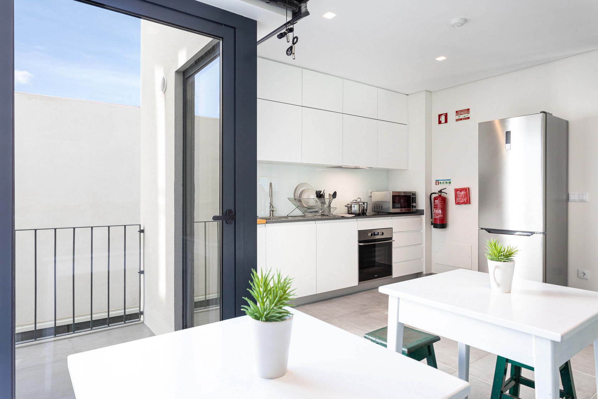 cozinha com terraço