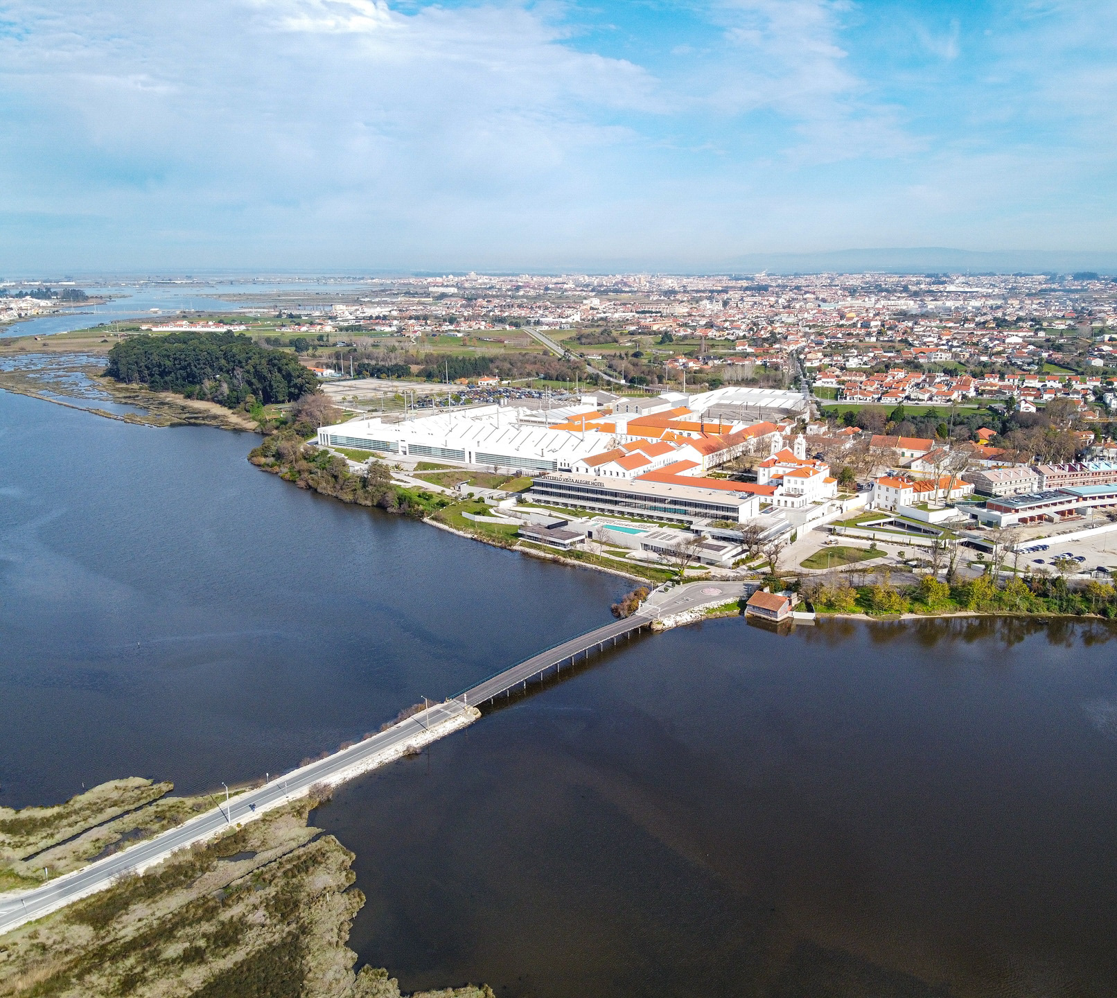 Fotografia aérea da Vista Alegre em Ílhavo