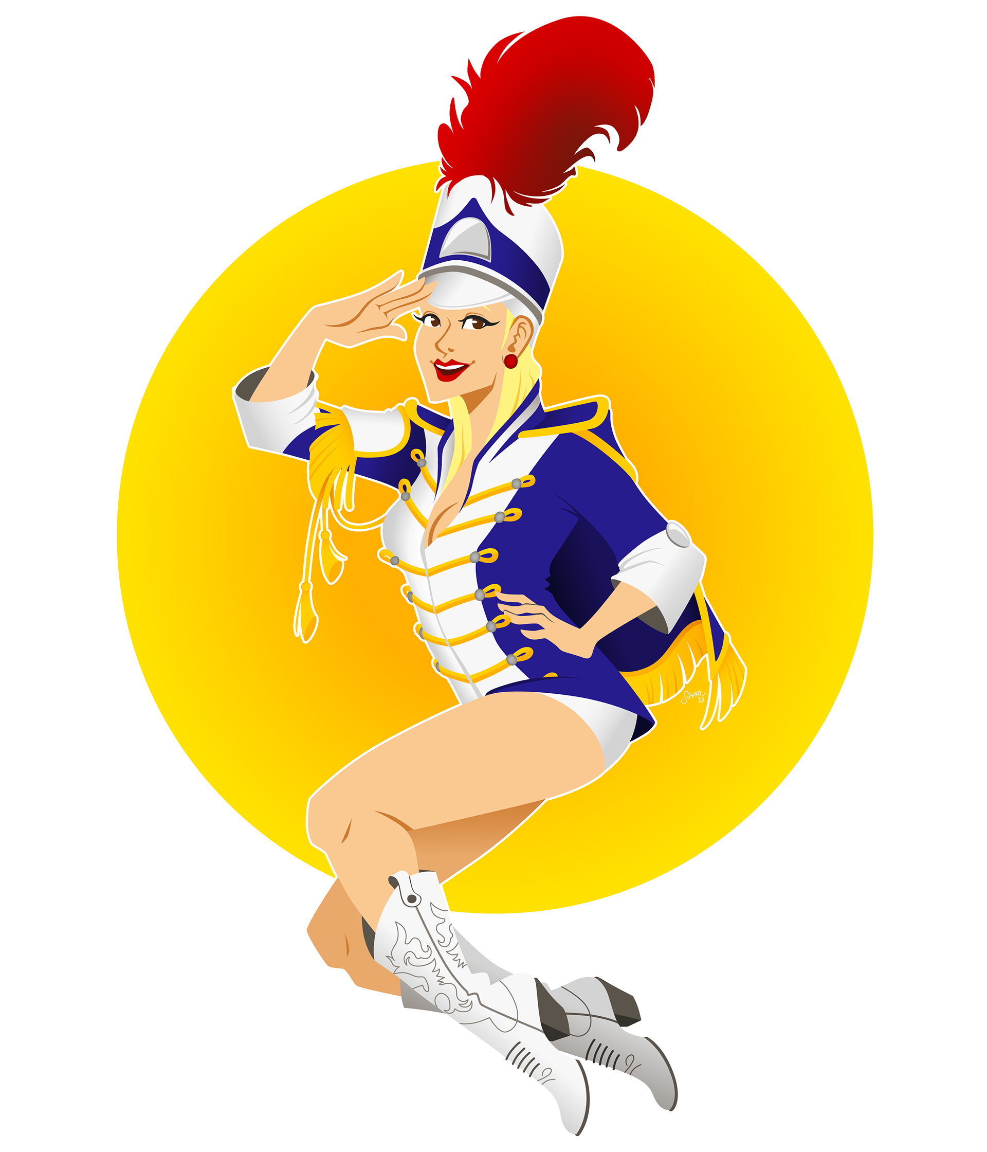 Hollaback Girl. Printed as a decal. 2020