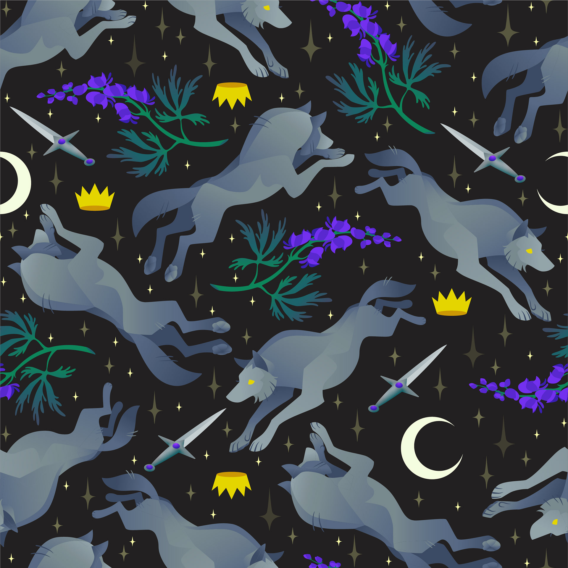 The King's Quest. Tiling pattern. 2021