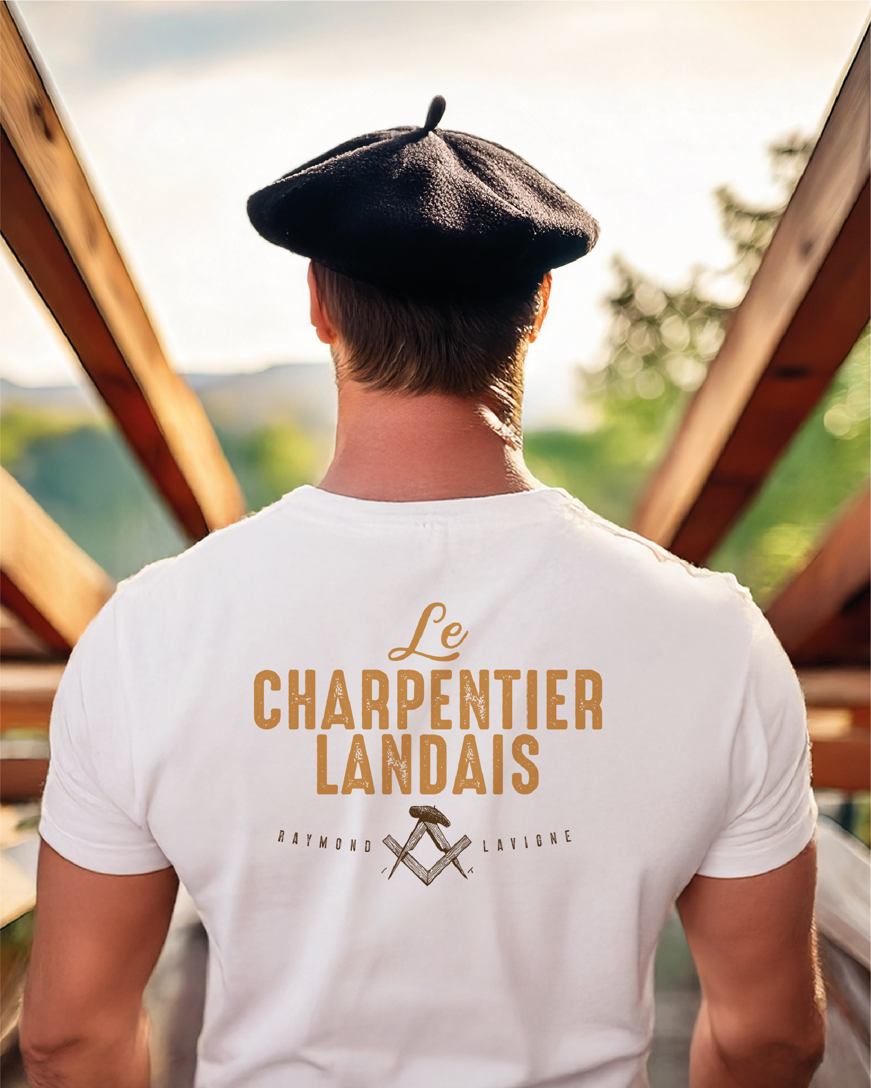 Marquage T-Shirt Le Charpentier Landais