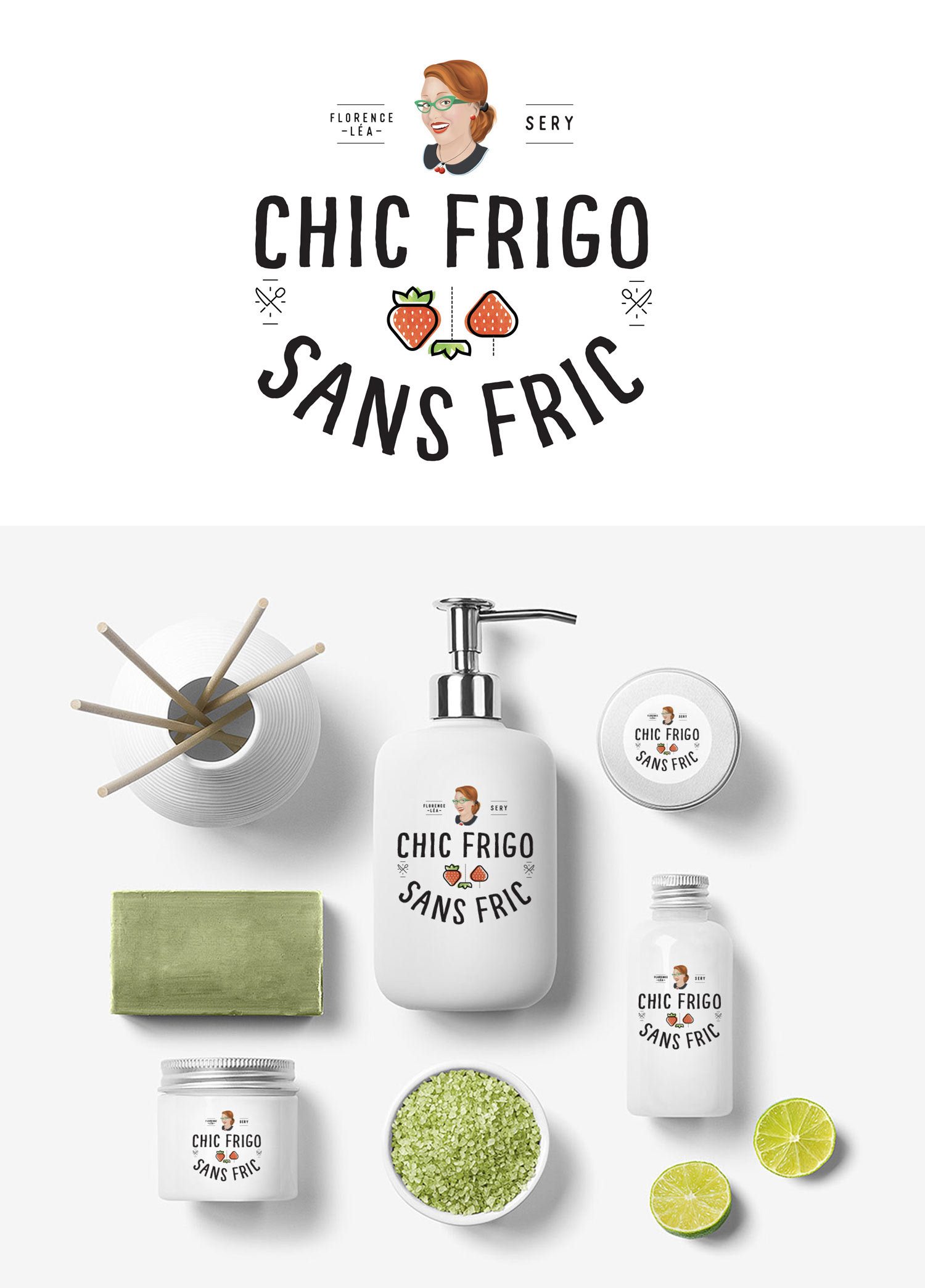 Marquage Logo de la société Chic Frigo Sans Fric ©Olivier Cochard “Le Graphiste Sauvage”