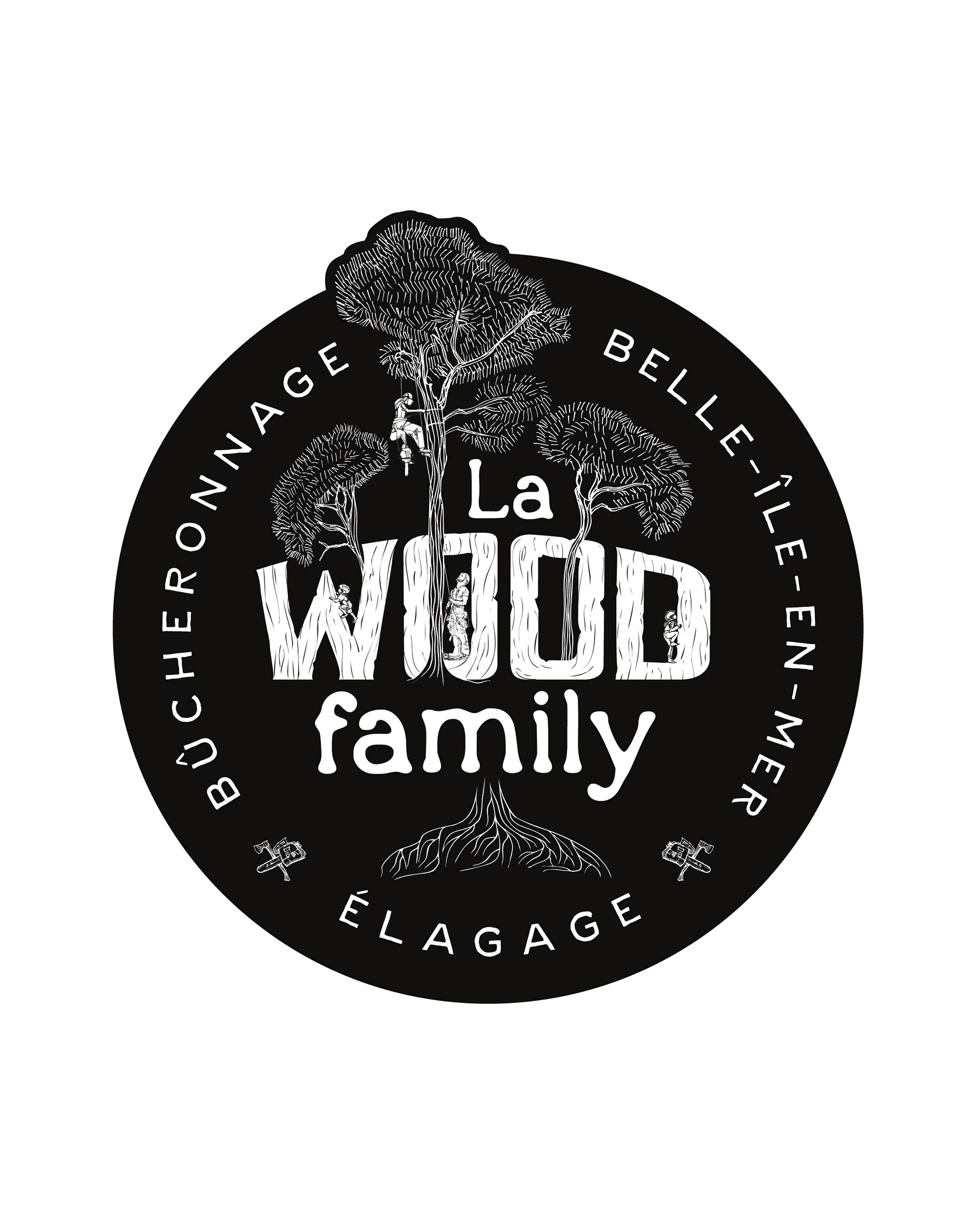 Logo pour une société d'arboristes-grimpeurs