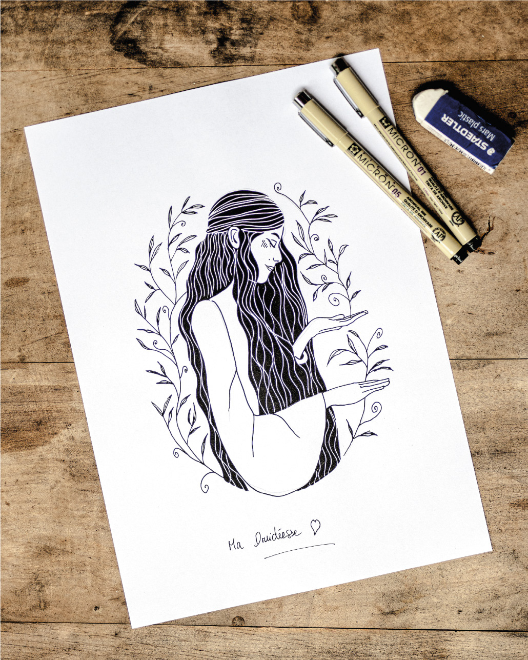 Illustration Druidéesse
