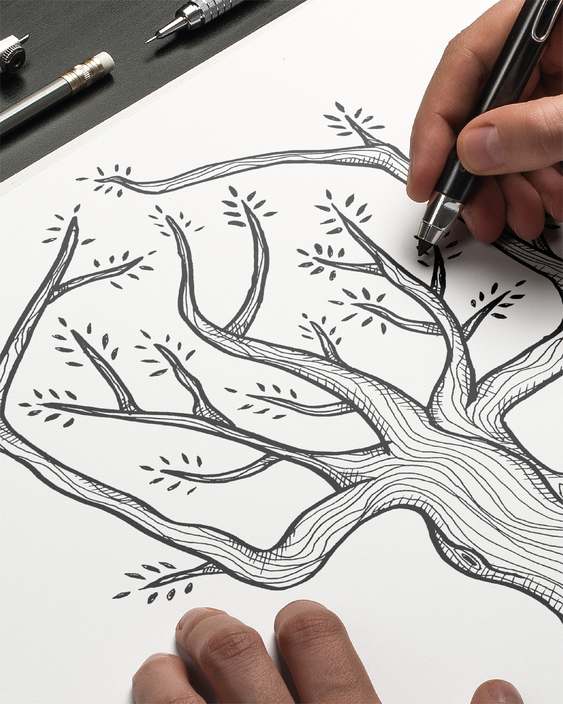 Illustration pour le logo d'un charpentier