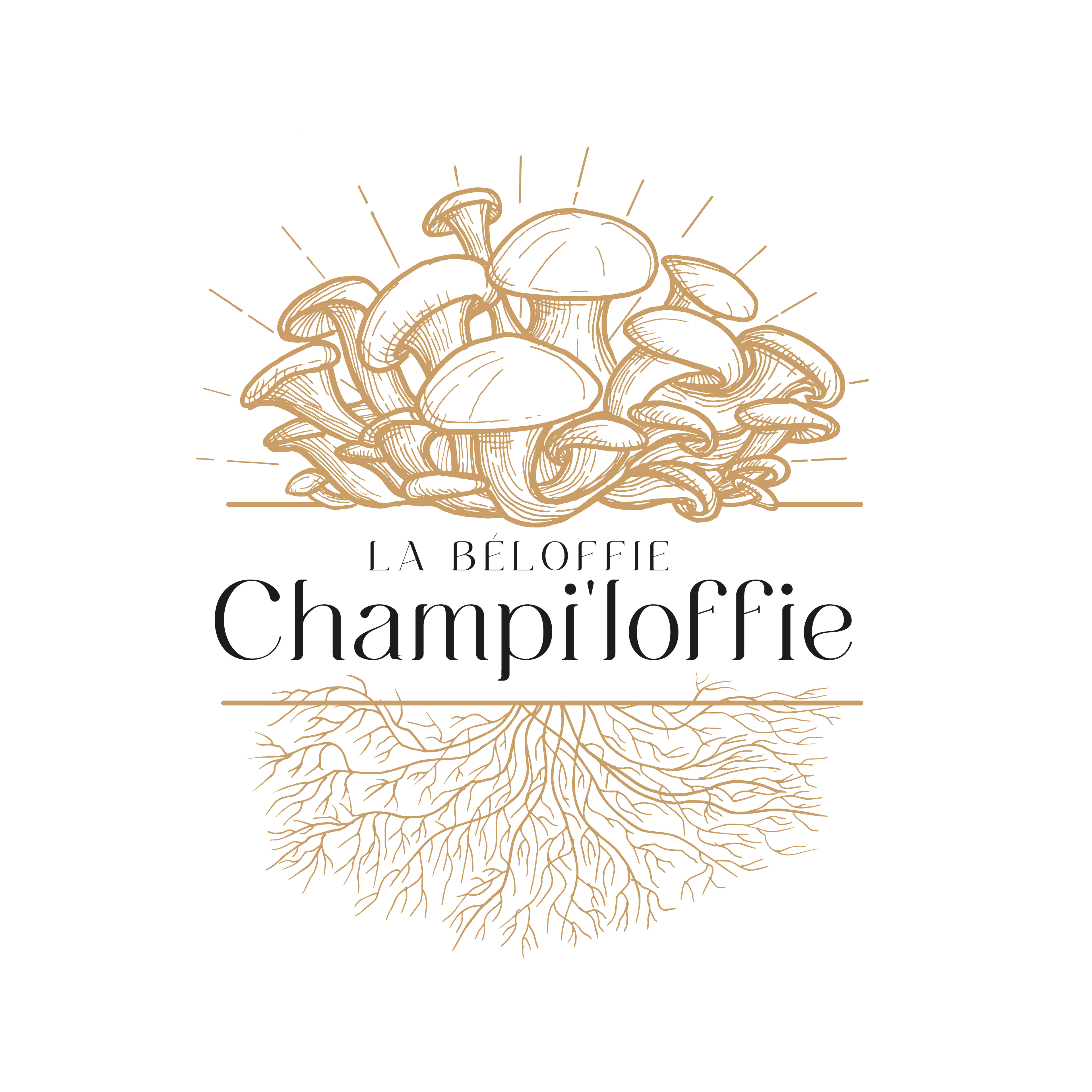 Création logo Champi'loffie olivier cochard Le Graphsite Sauvage