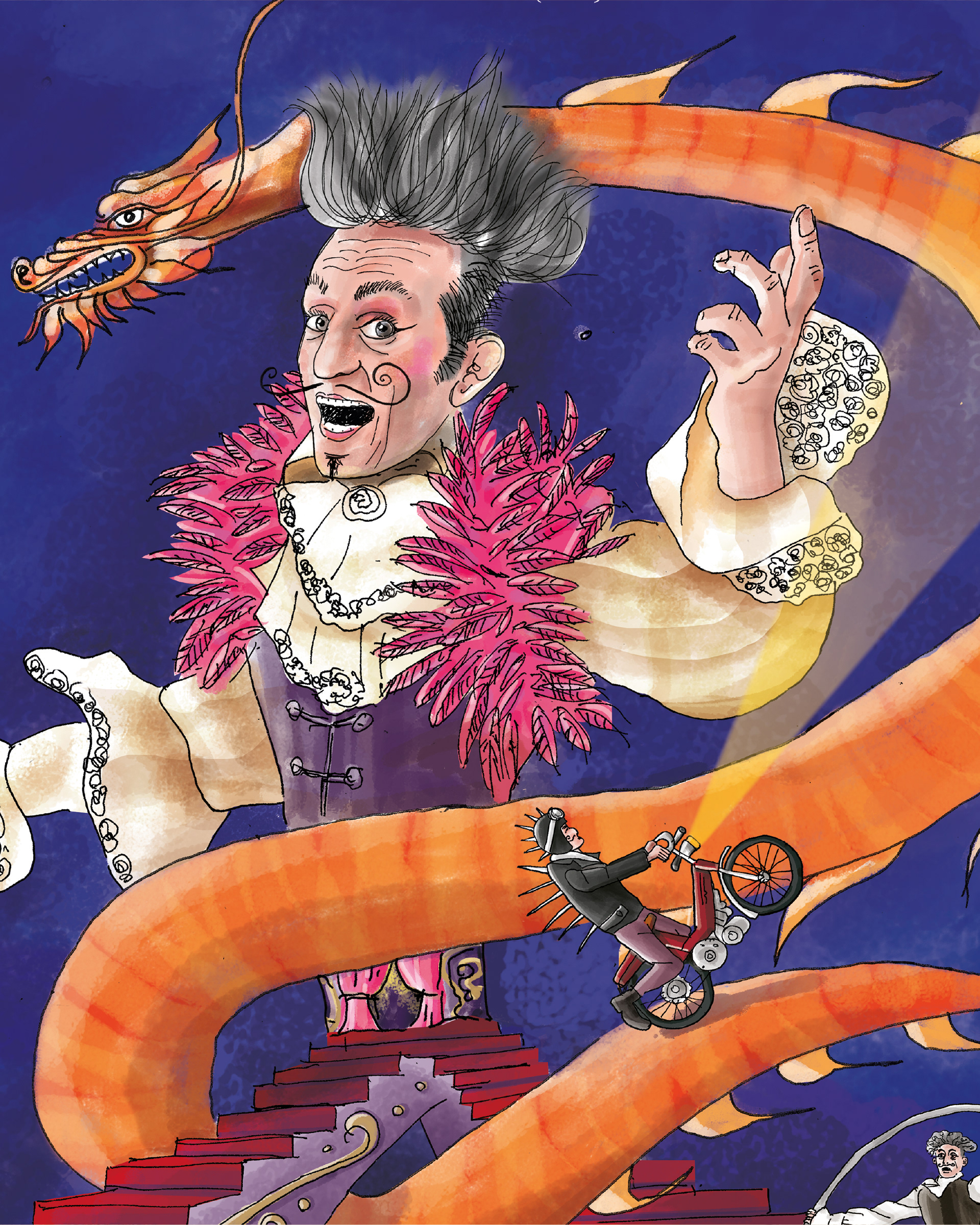 Illustration pour l'affiche d'un cirque (Cirque Tatin)