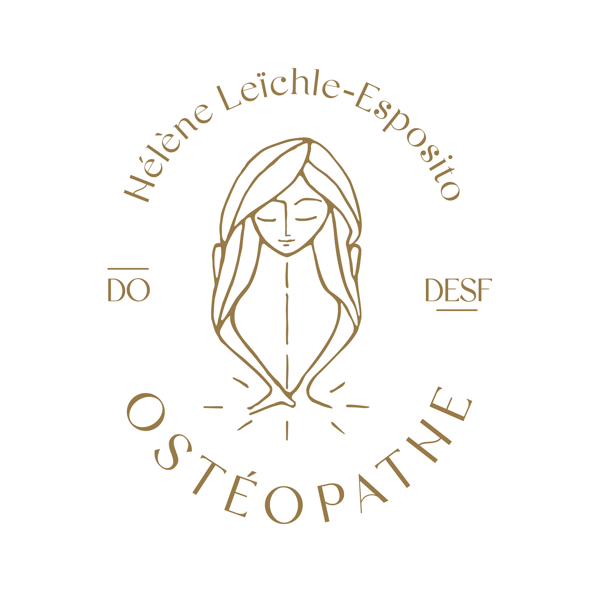 logo réalisé pour une ostéopathe et sage-femme de Olivier COCHARD alias le Graphiste Sauvage