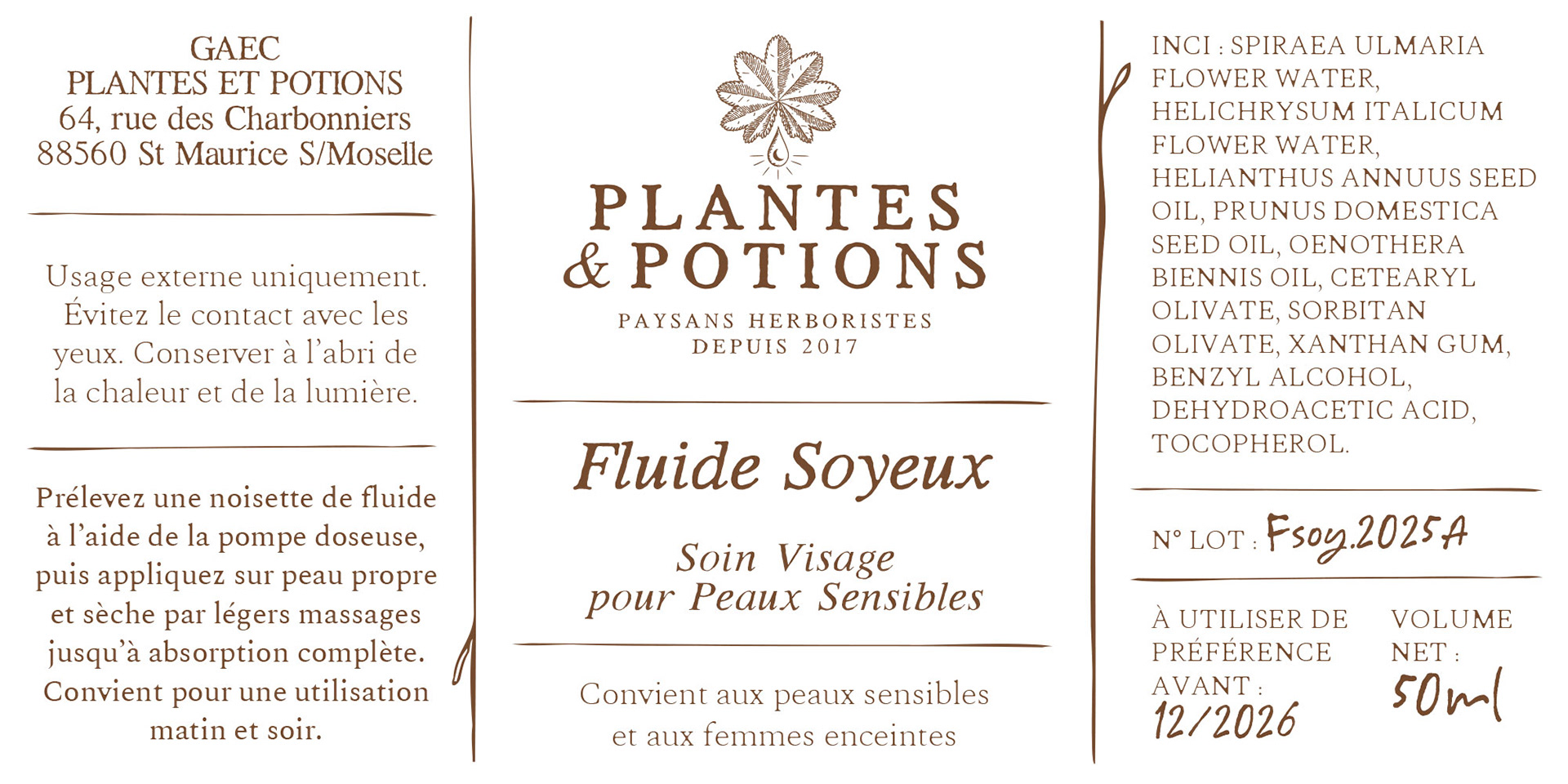 Création Etiquettes Plantes et Potions “Paysans Herboristes”