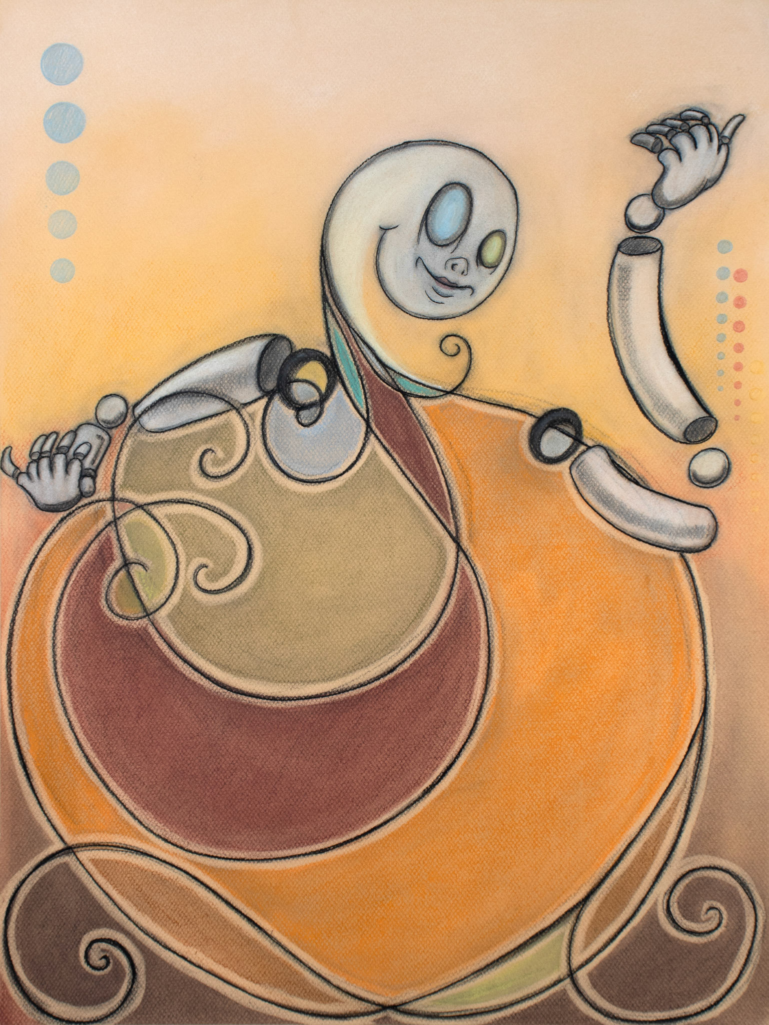 © Kevin Carroll | Celestial of Dance | 24” x 18” | Pastel | 2024