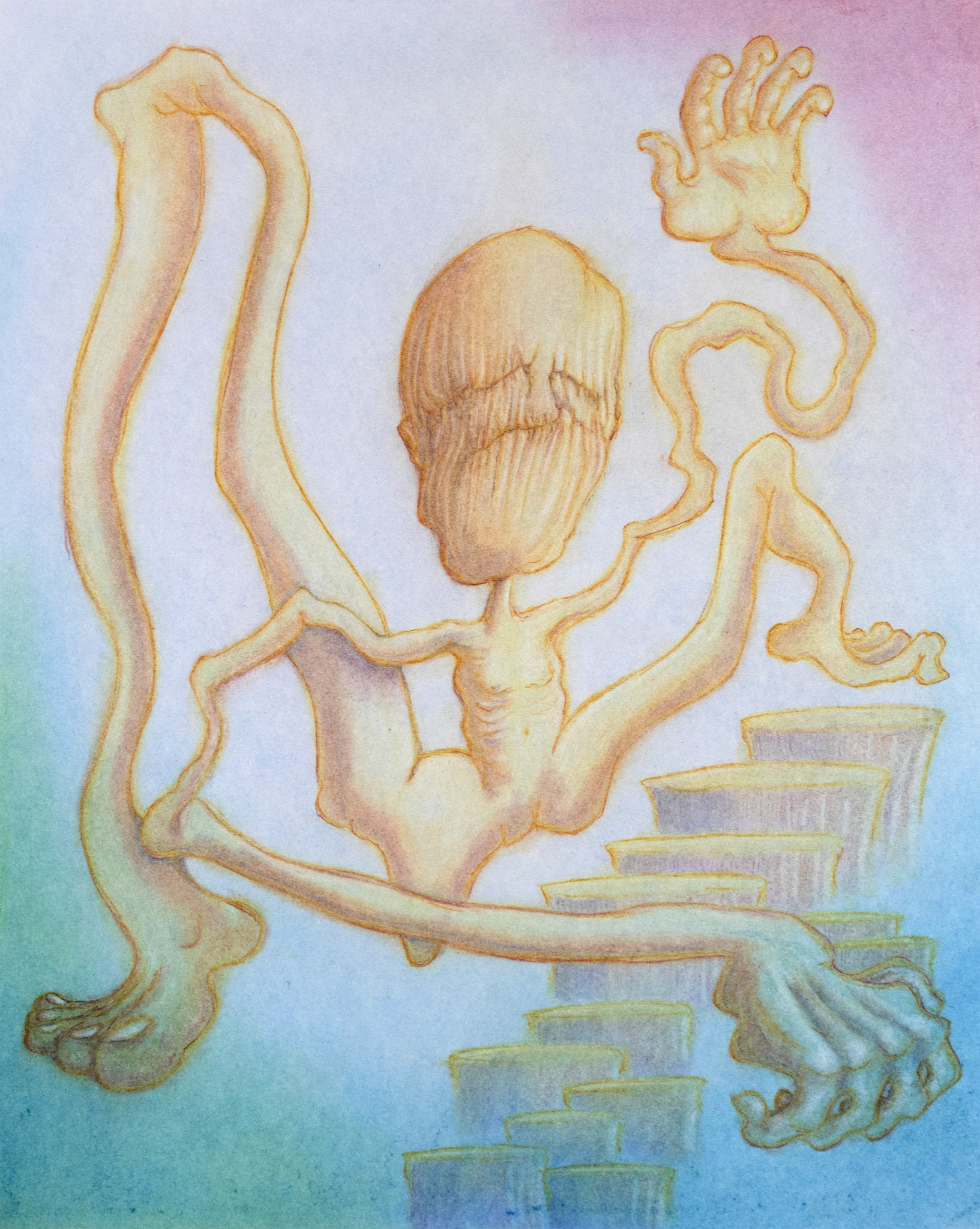 © Kevin Carroll | Lola's Work V | 17” x 14” | Pastel | 2024