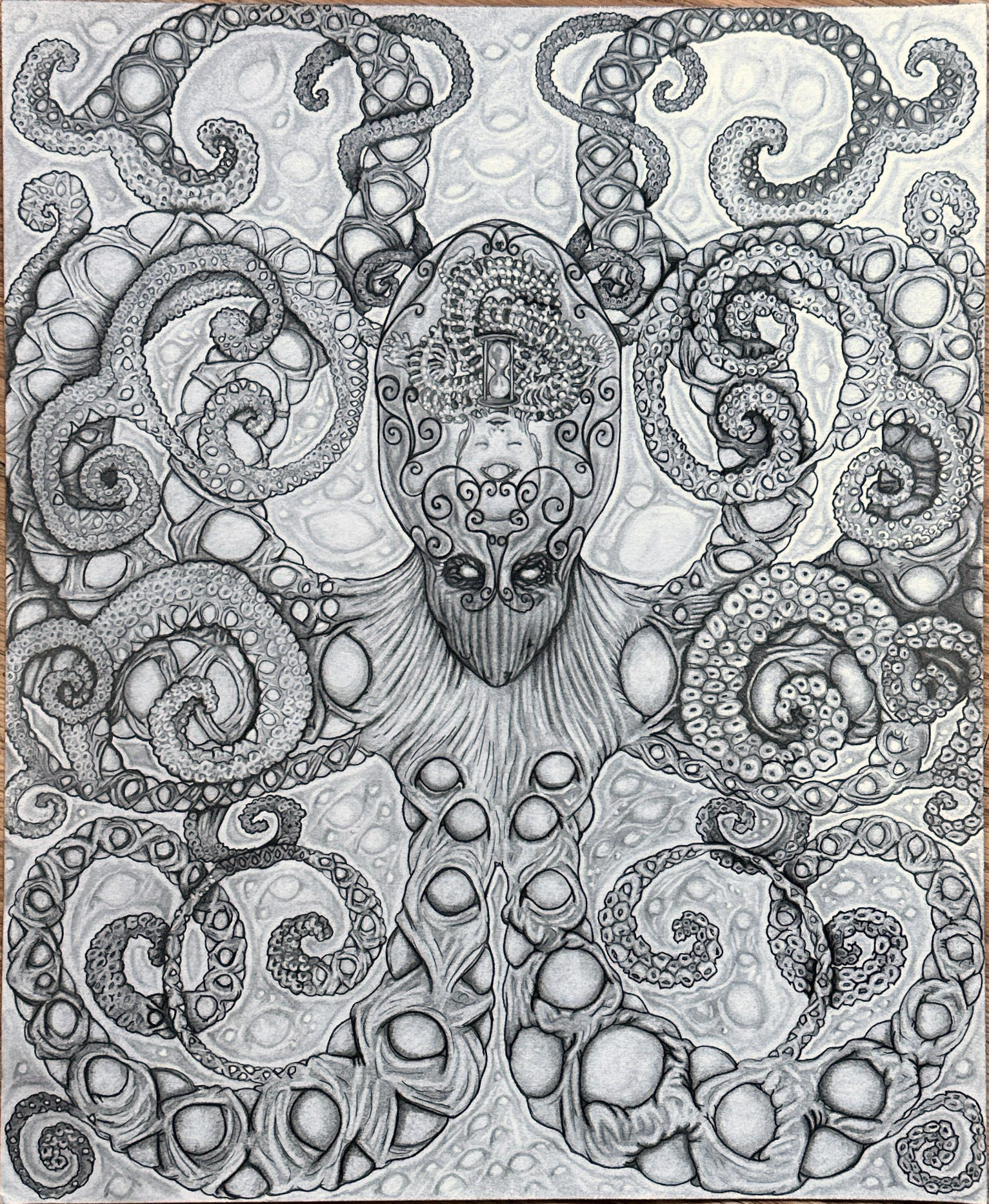 © Kevin Carroll | The Observer | 17” x 14” | Graphite on paper | 2022