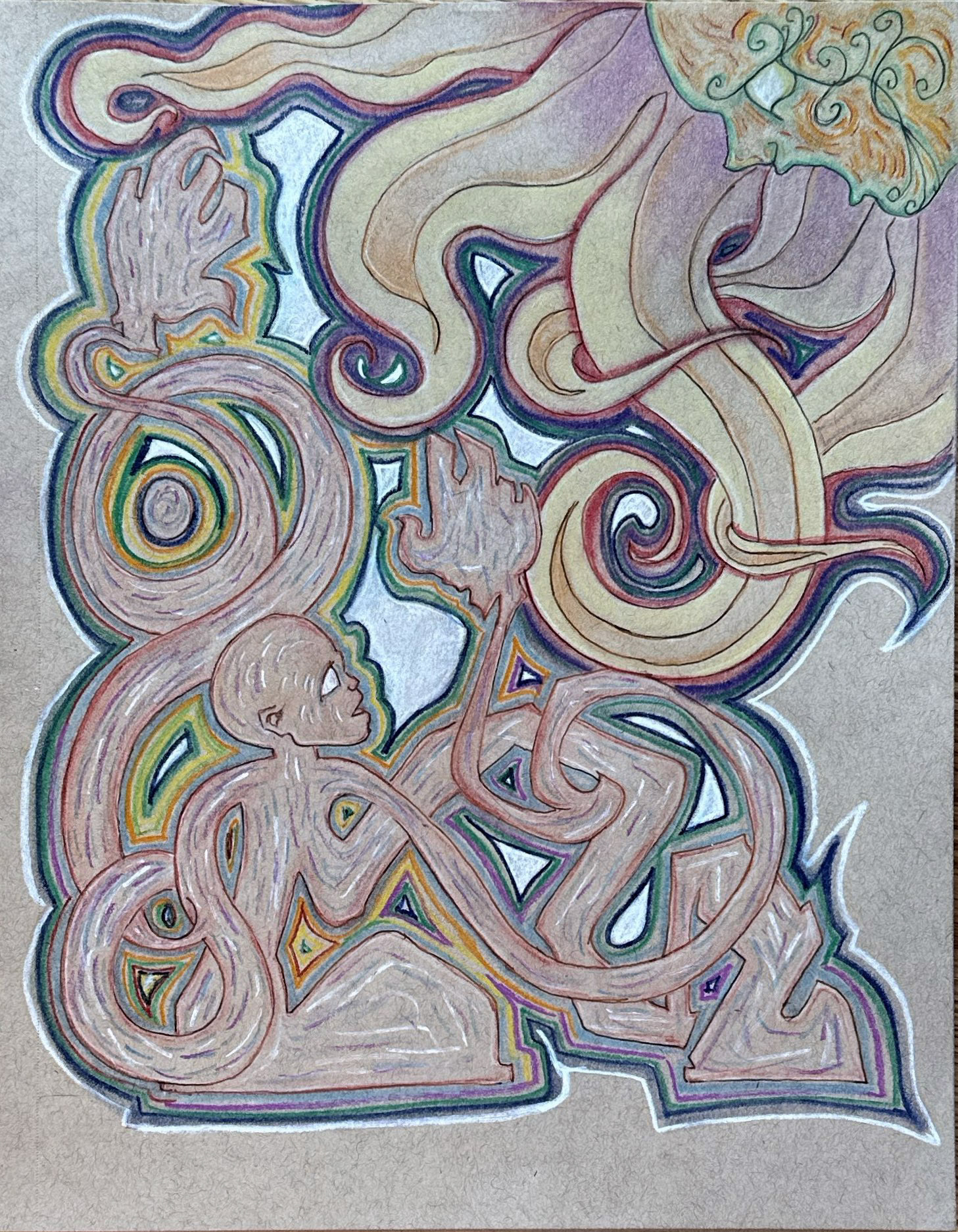 © Kevin Carroll | Untitled (Lola's Work) | 12” x 9” | Pastel on paper | 2022