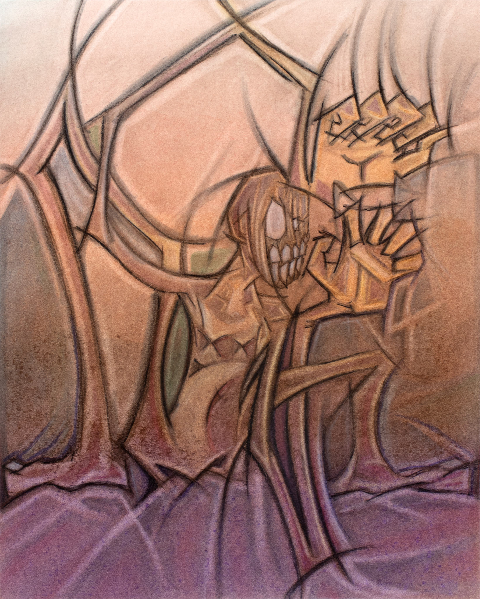 © Kevin Carroll | Lola's Work VII | 17” x 14” | Pastel | 2024