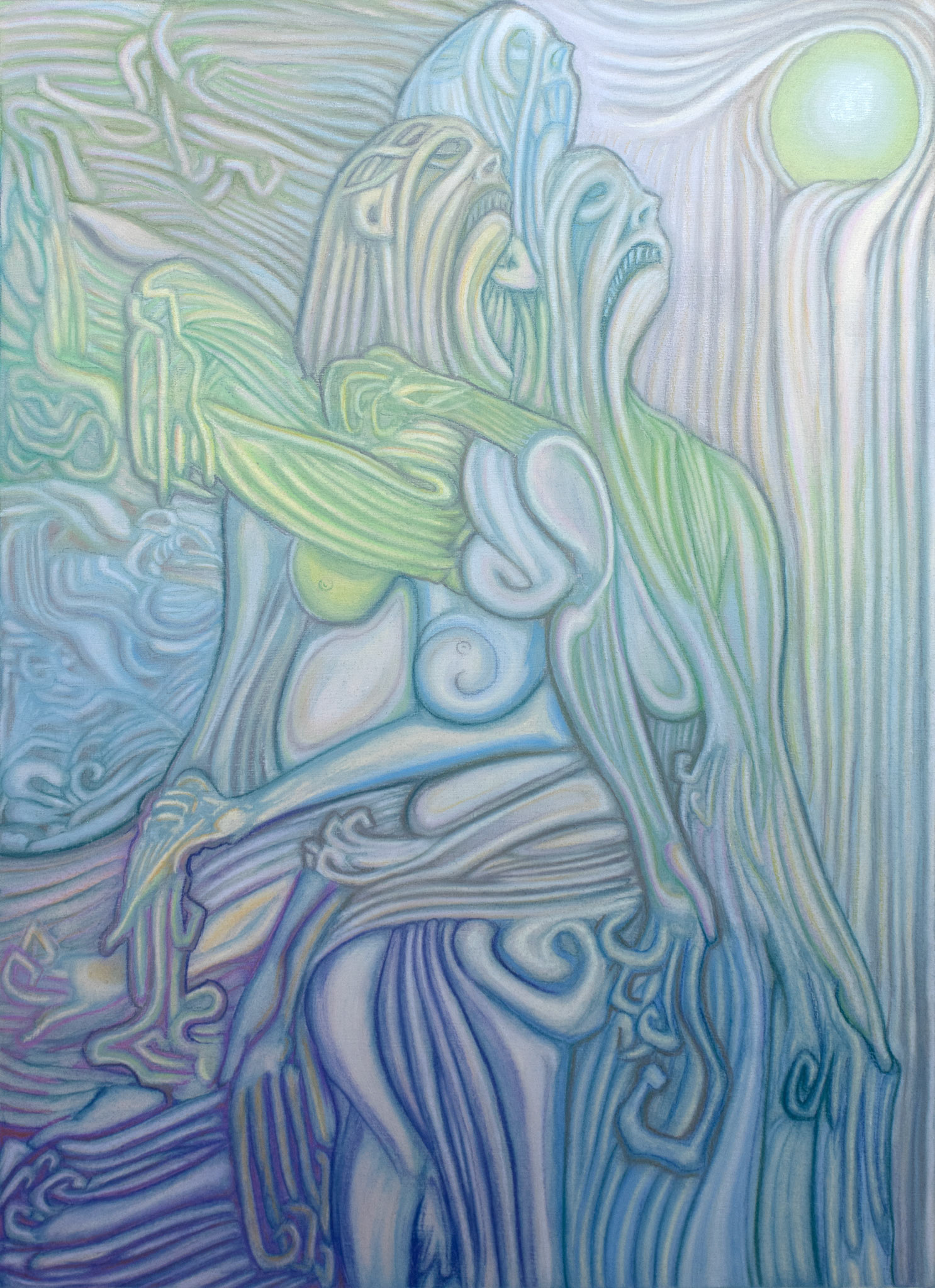 © Kevin Carroll | Lola's Work XII | 24" x 18" | Soft pastel on board | 2025