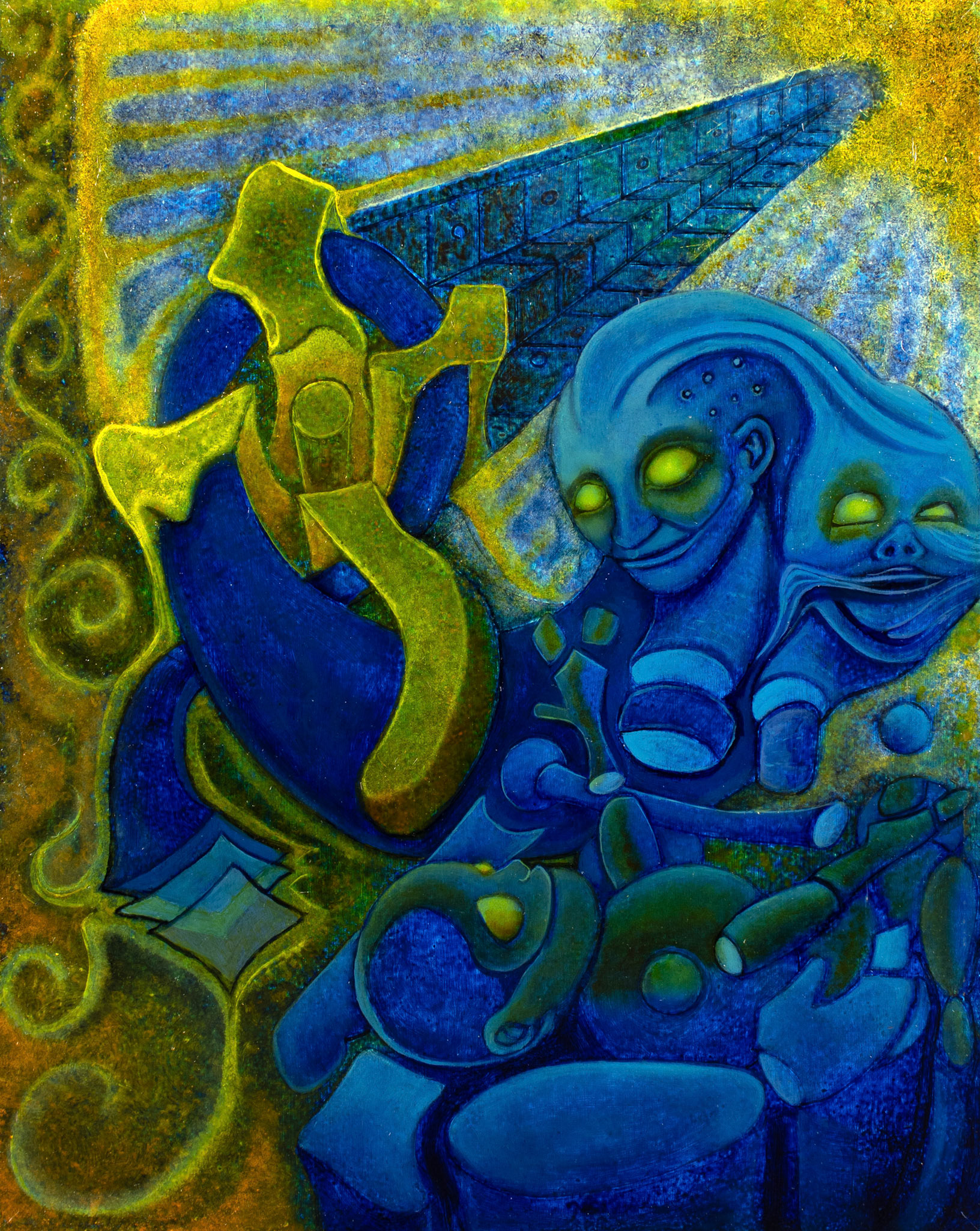 © Kevin Carroll | Birth of a Celestial 2 | 20” x 16” | Oil on board | 2024