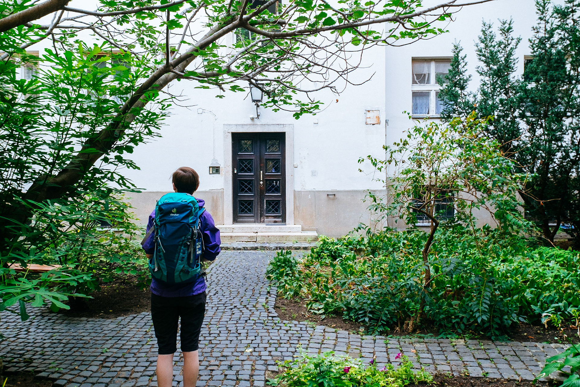 Looking for the forest in the city - Courtyard in the castle district