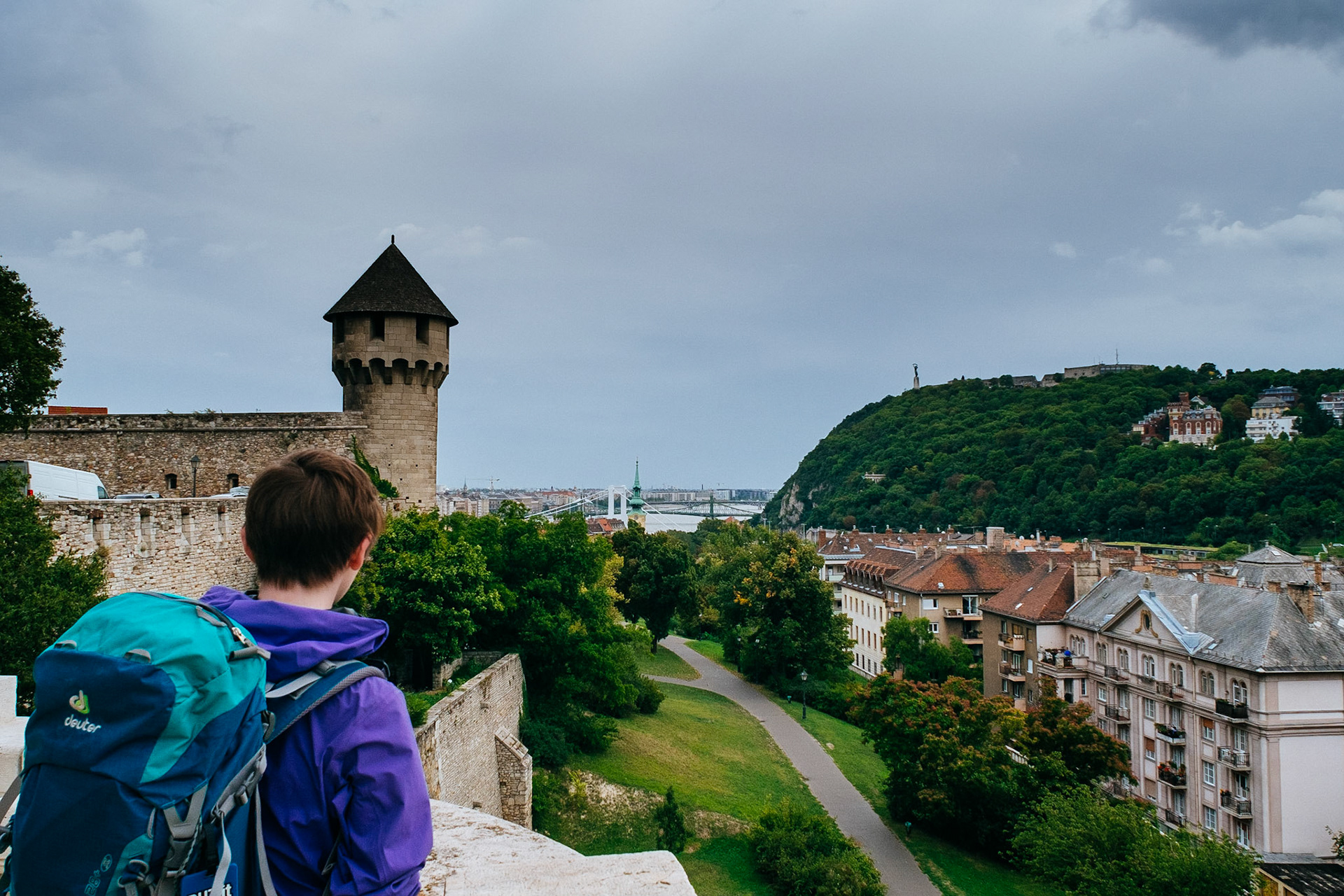 The southern tower of bludgeoning and the Citadel in the Distance