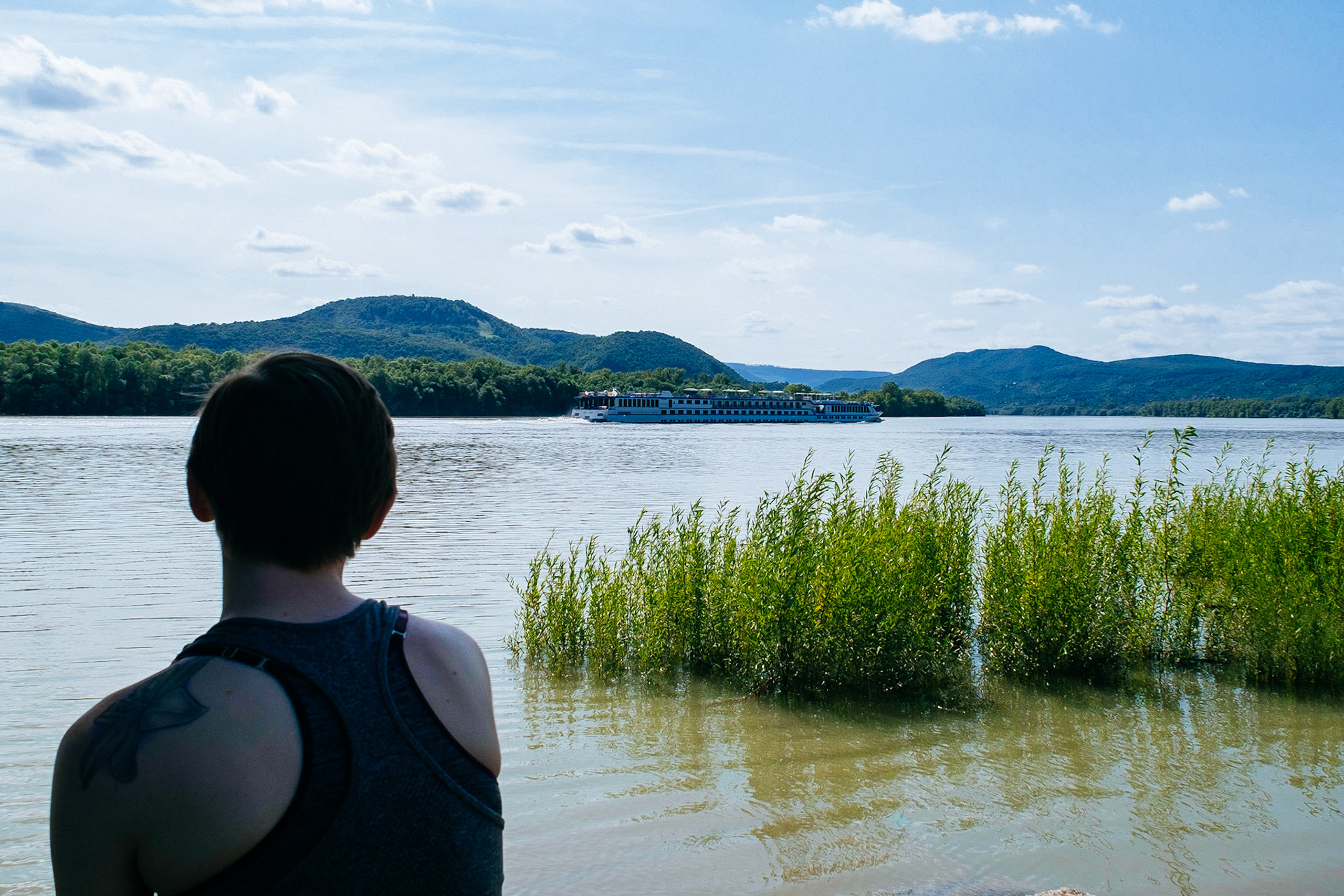 The Danube bend and the cloud castle of Visegrád