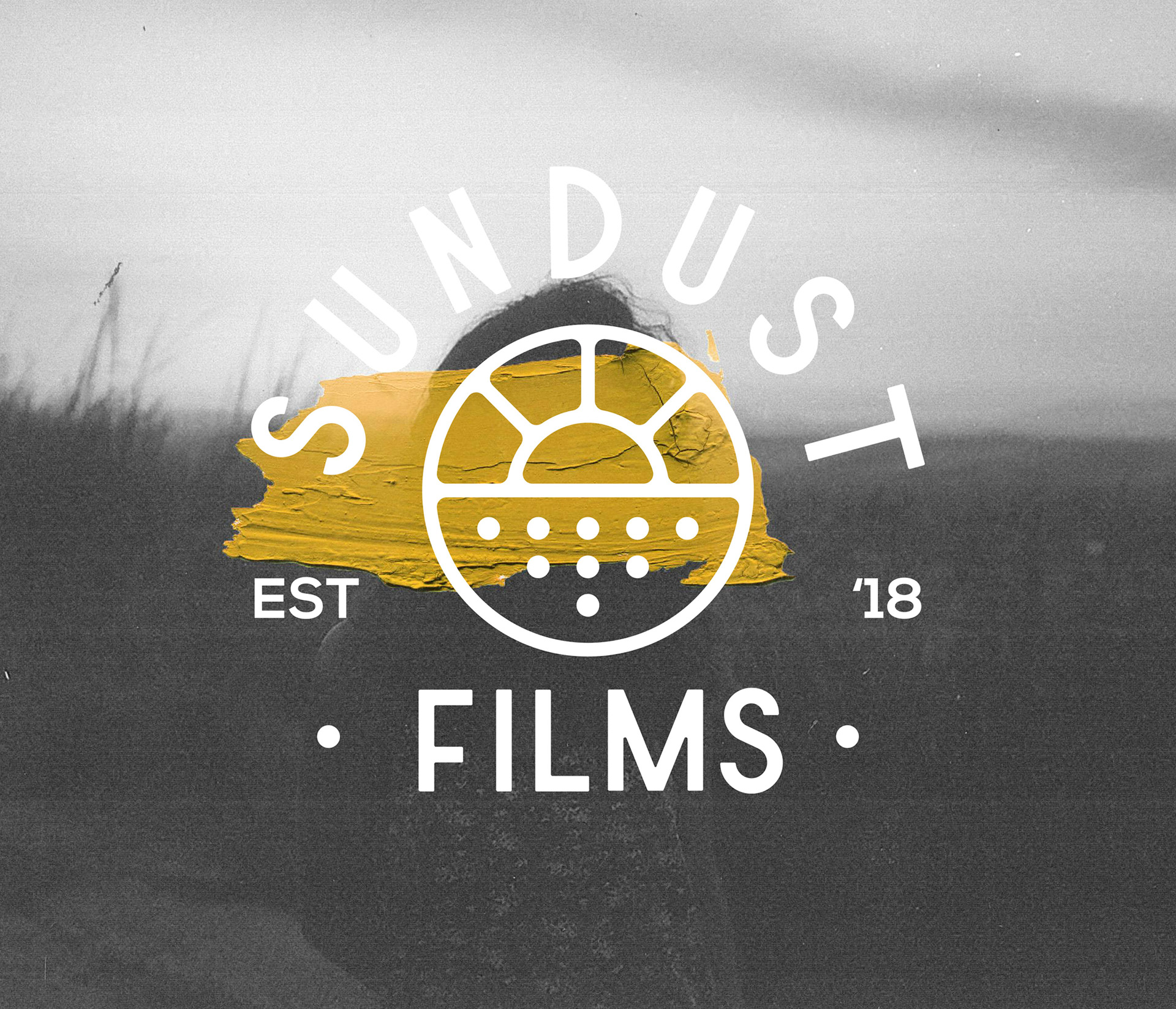 Full identity branding package for the sundust films – logo, typography, poster, graphic elements and color palette
