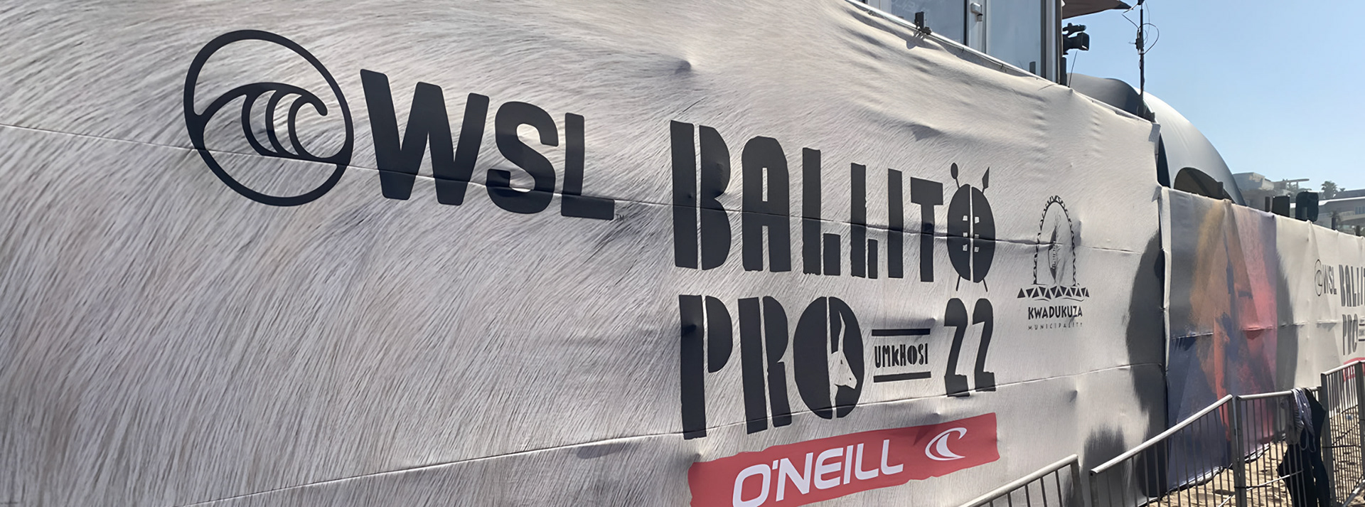 Event branding package for the Ballito Pro presented bu O'Neill brand – logo, typography,poster and color palette