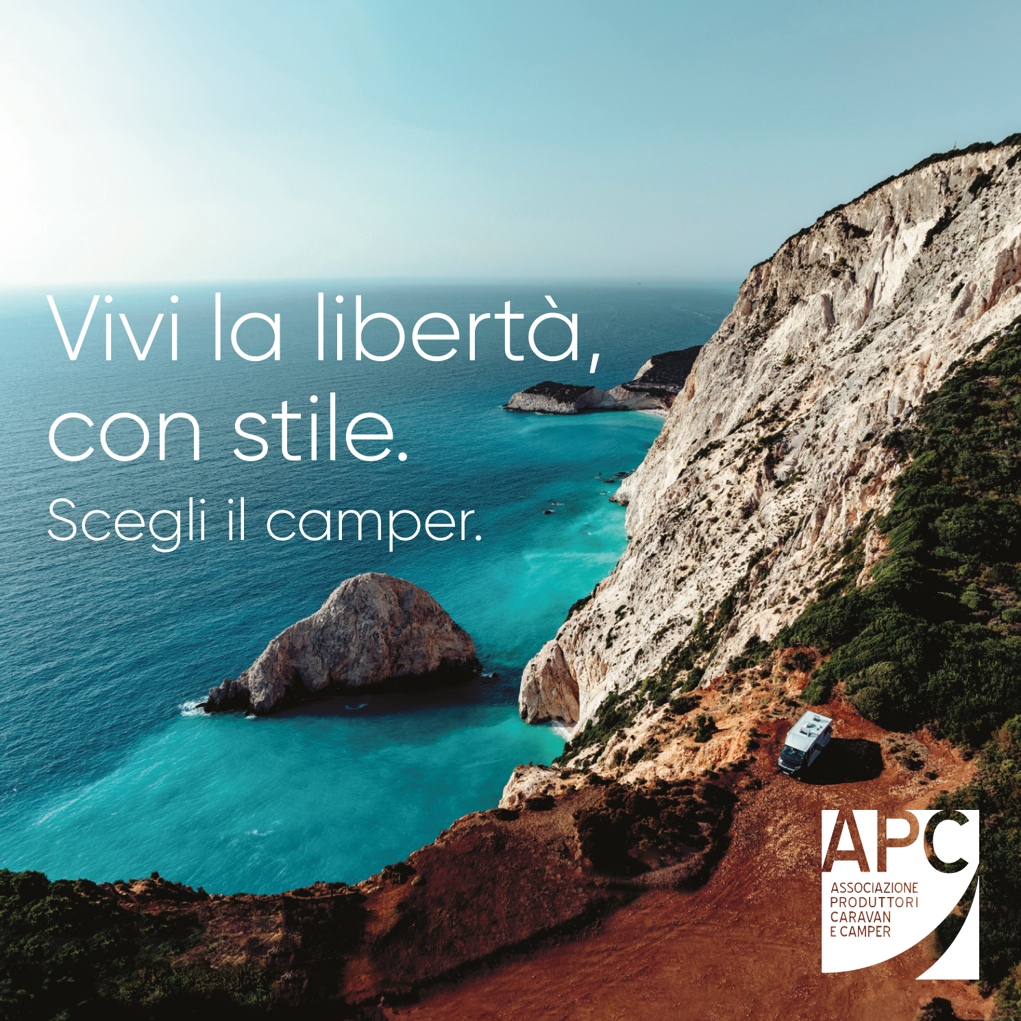Vivi la libertà con stile. Scegli il camper. ADV