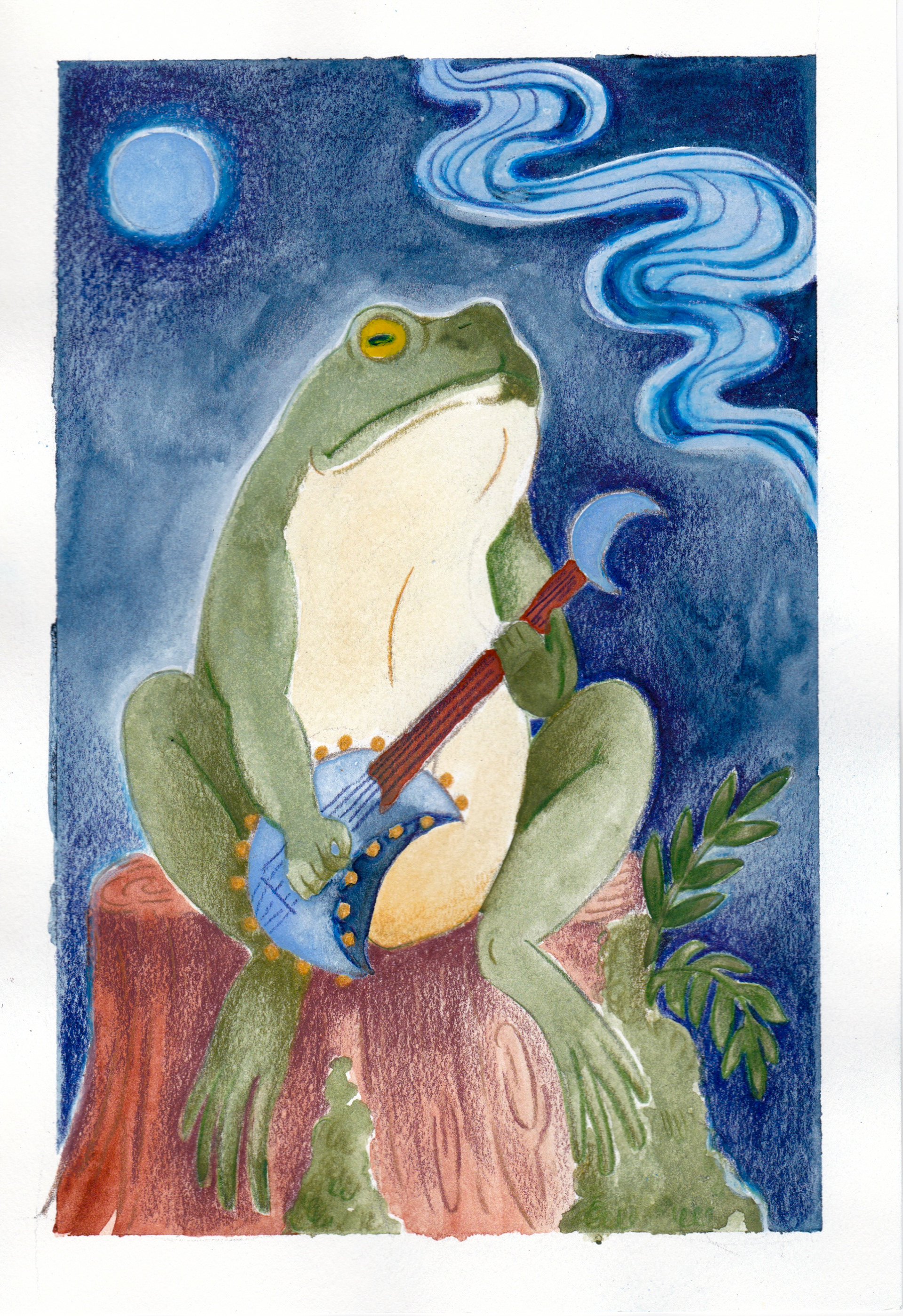 7x10" watercolor & color pencil on multimedia paper