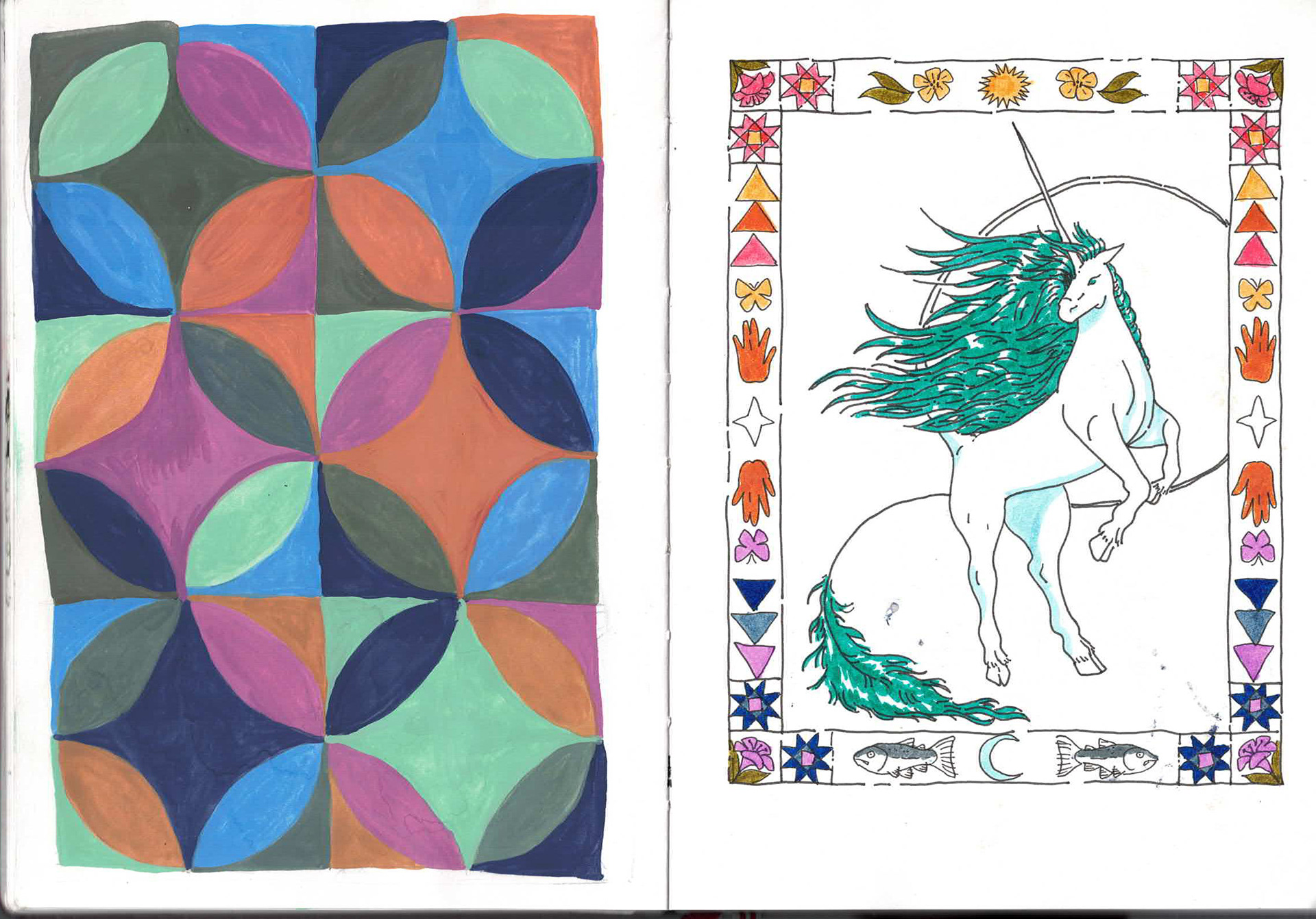 gouache | brush marker, ink pen