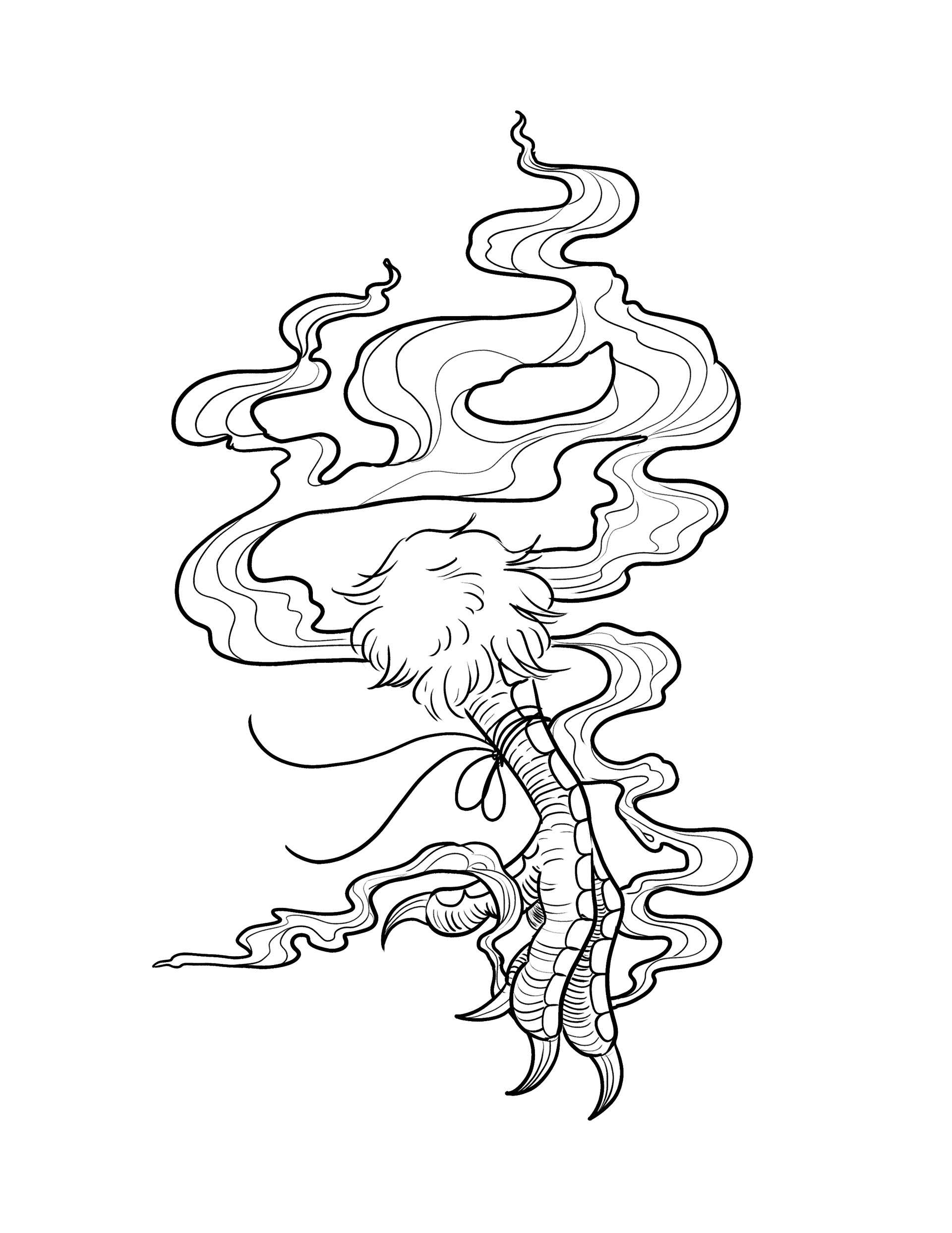 Crow's Foot, for a tattoo