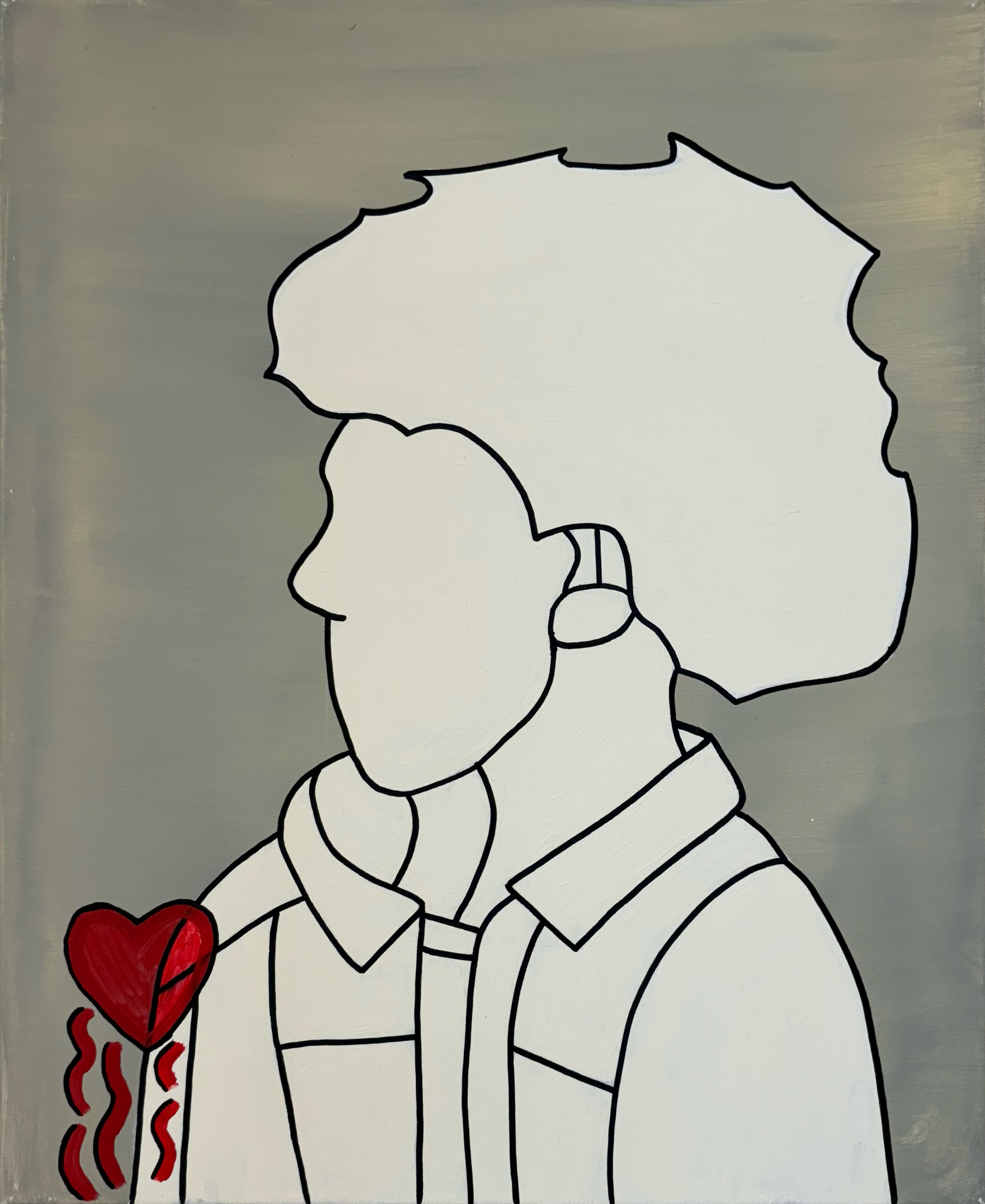 "2.	Untitled", acrylic on canvas