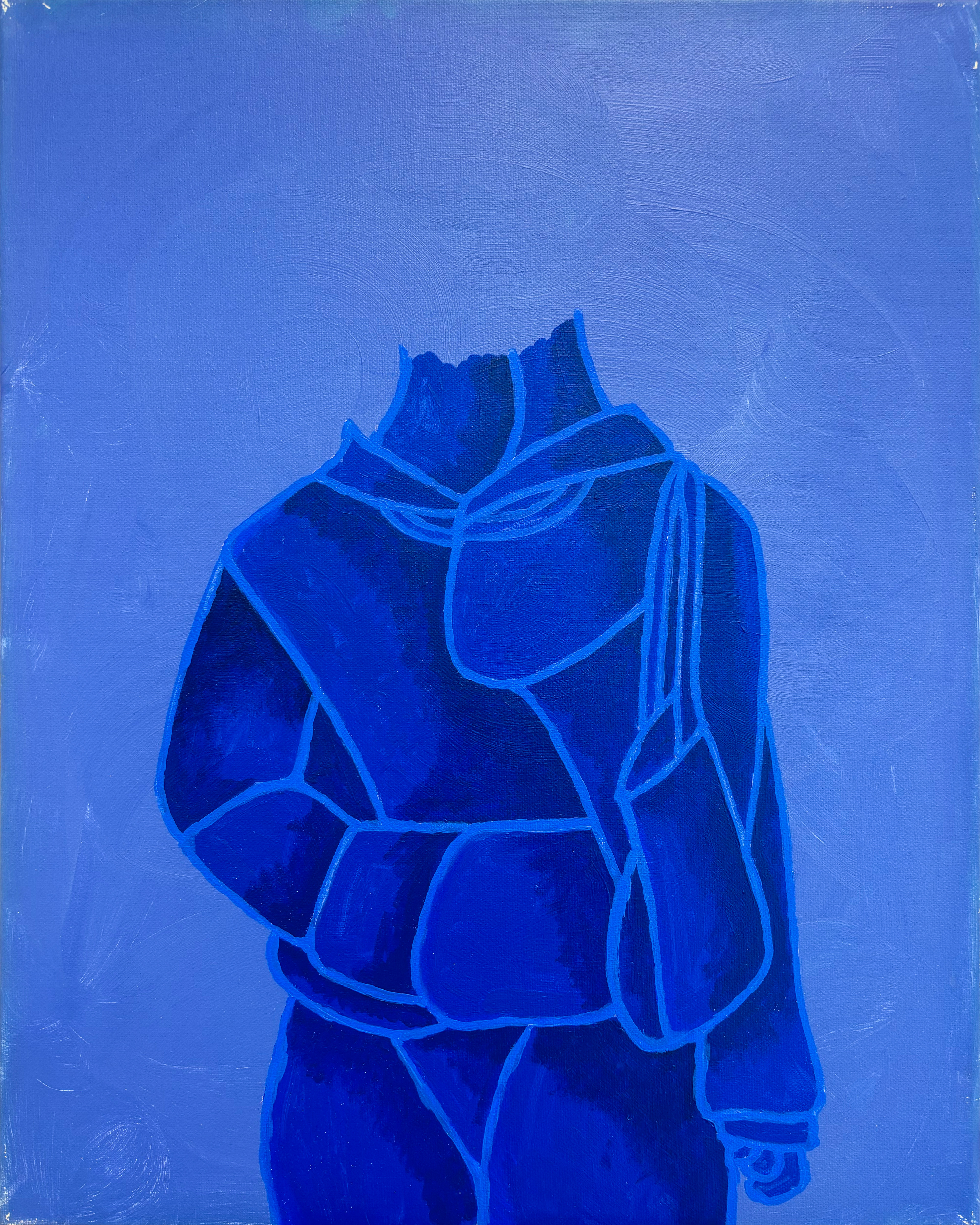 "Headless”, acrylic on canvas