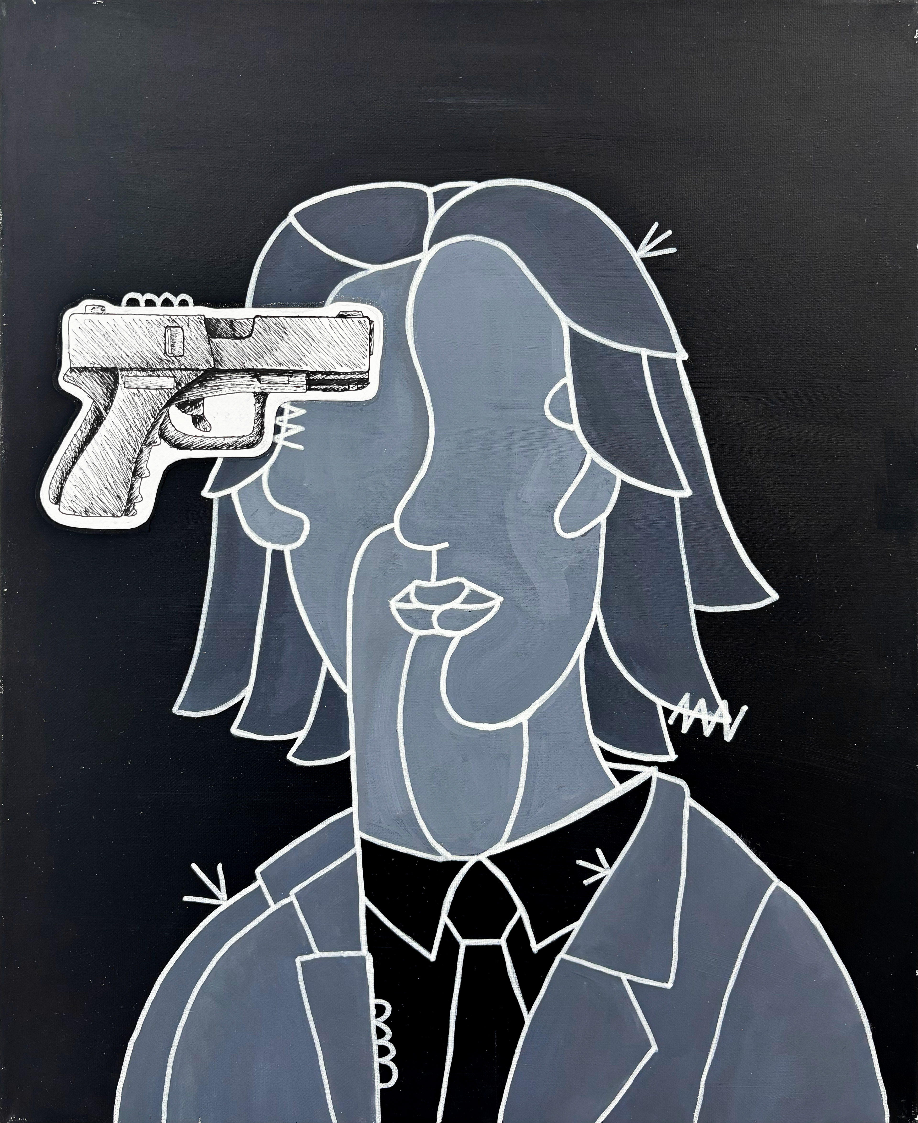 "Wick”, acrylic on canvas