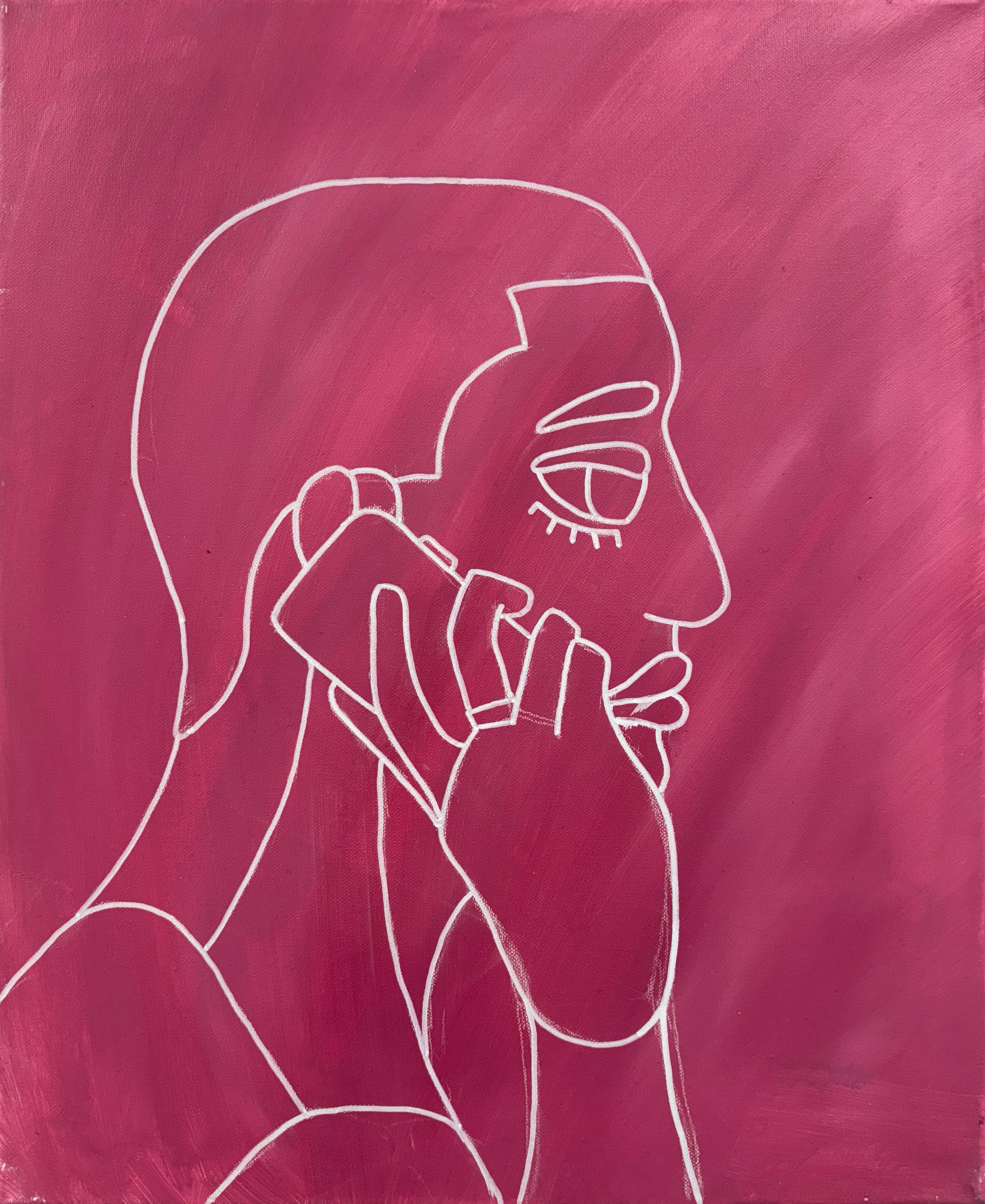 "Skateboard P”, acrylic on canvas