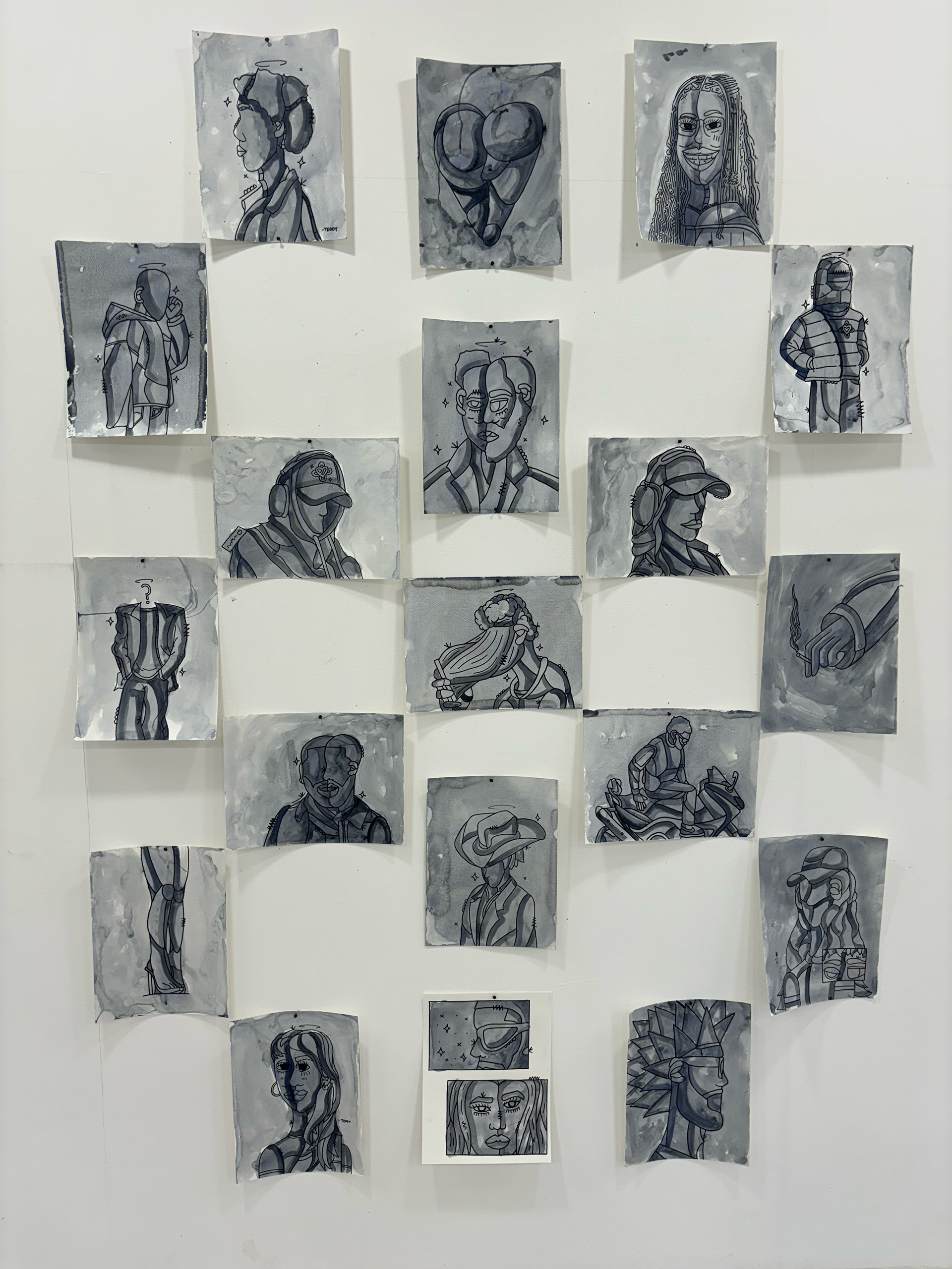 “Watercolour Collection” , 19 pieces of watercolour on paper