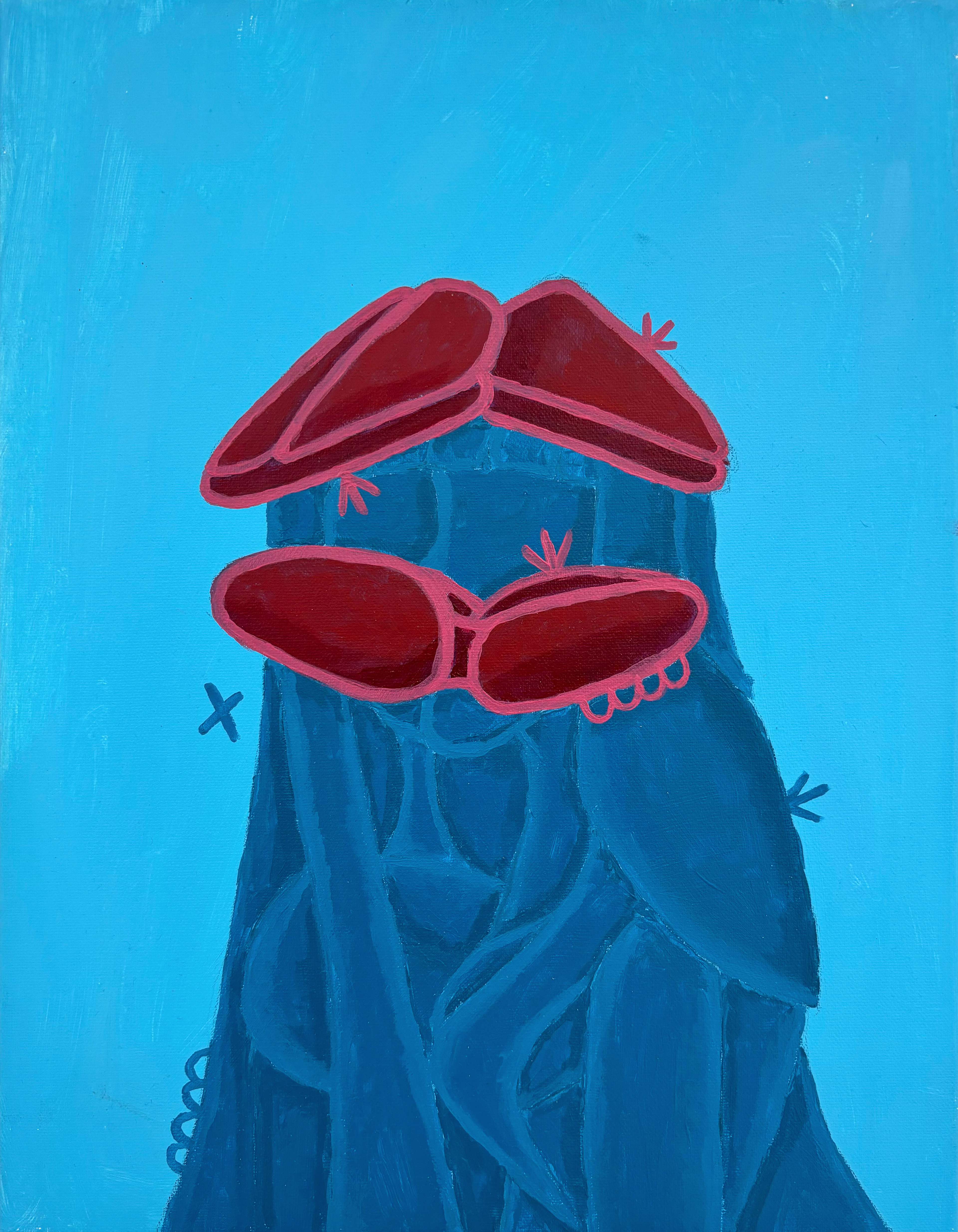 "Kiss”, acrylic on canvas