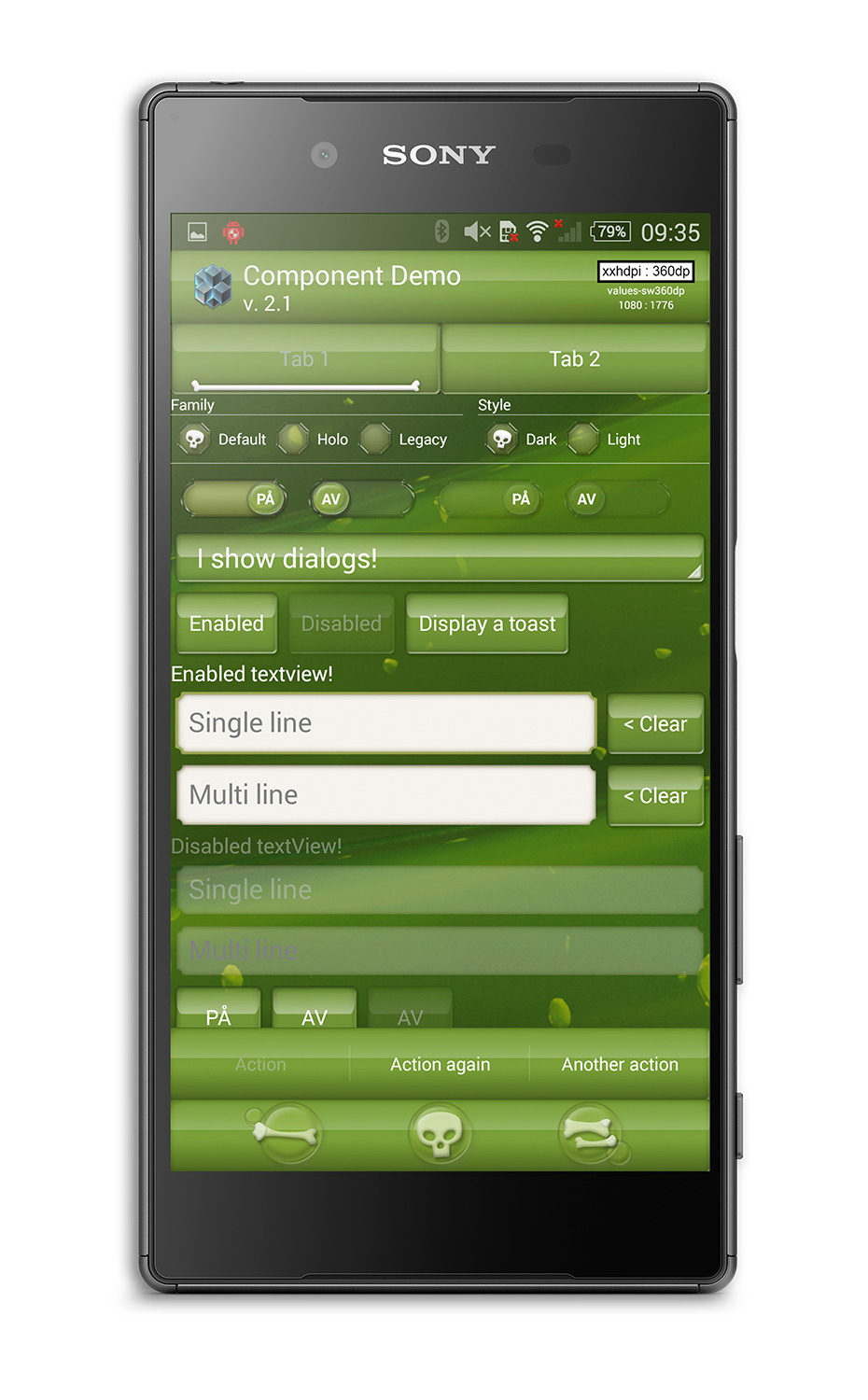 DARK BUTTONS