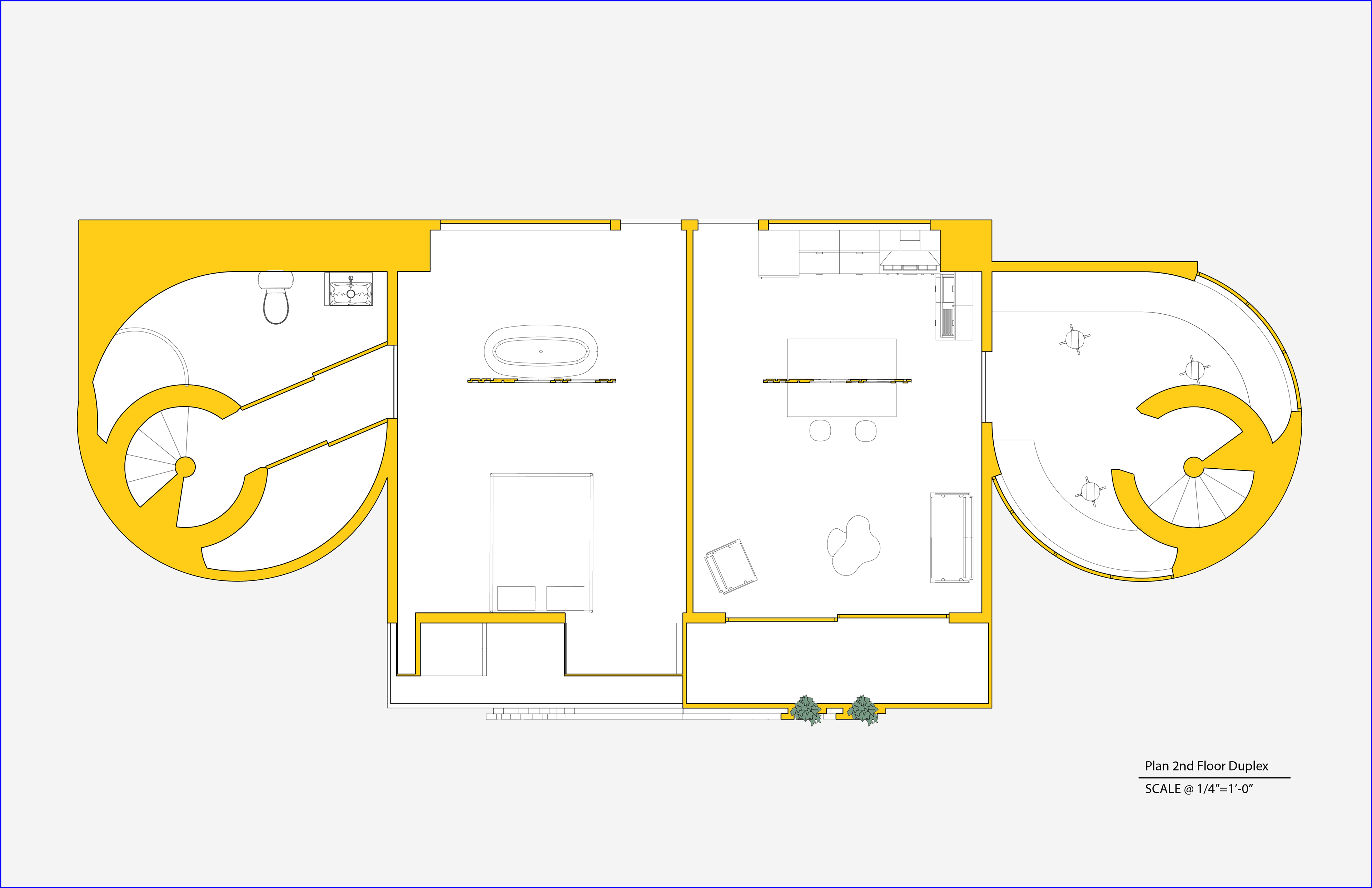 2nd Floor Plan Duplex