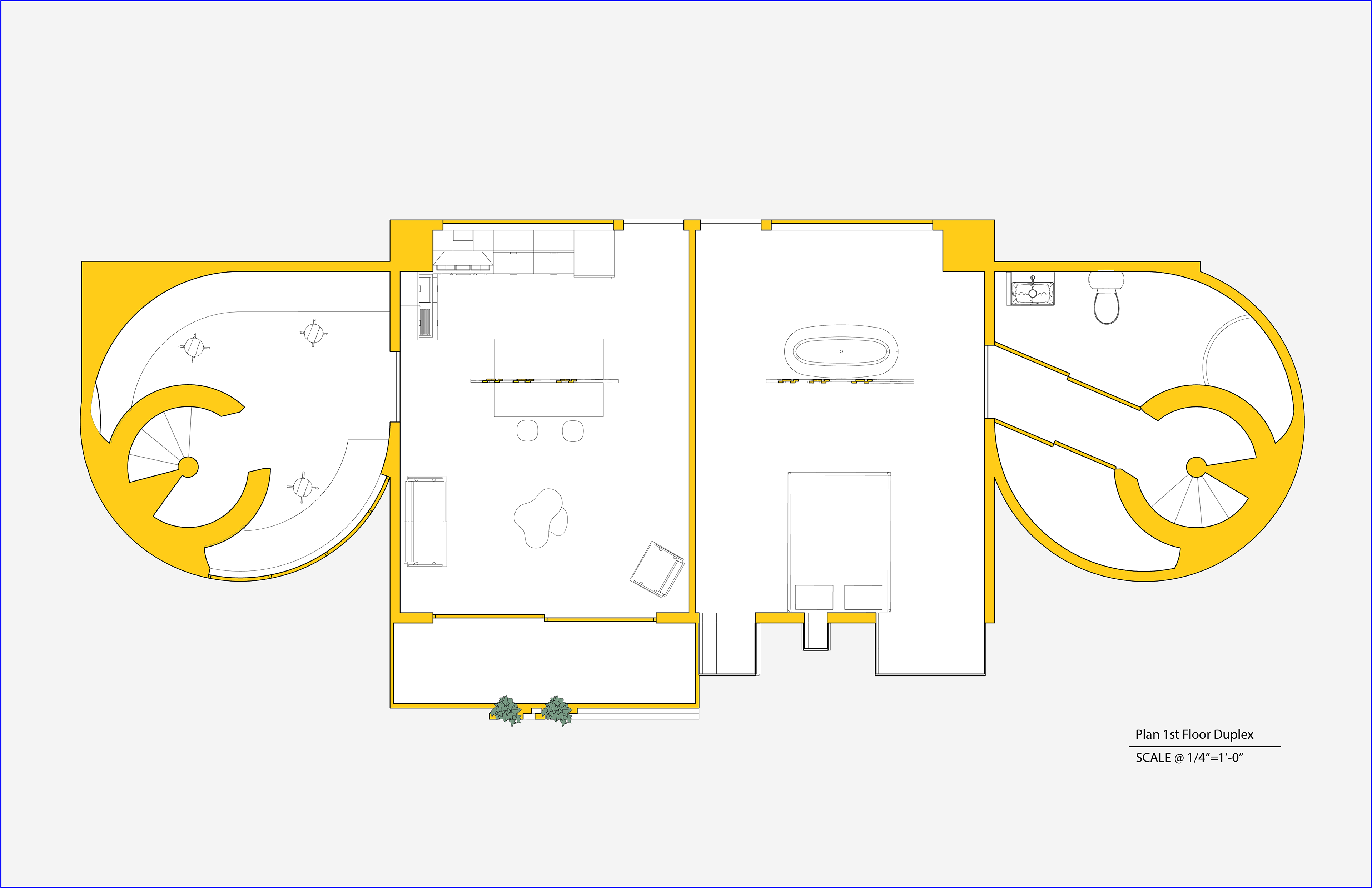 1st Floor Plan Duplex