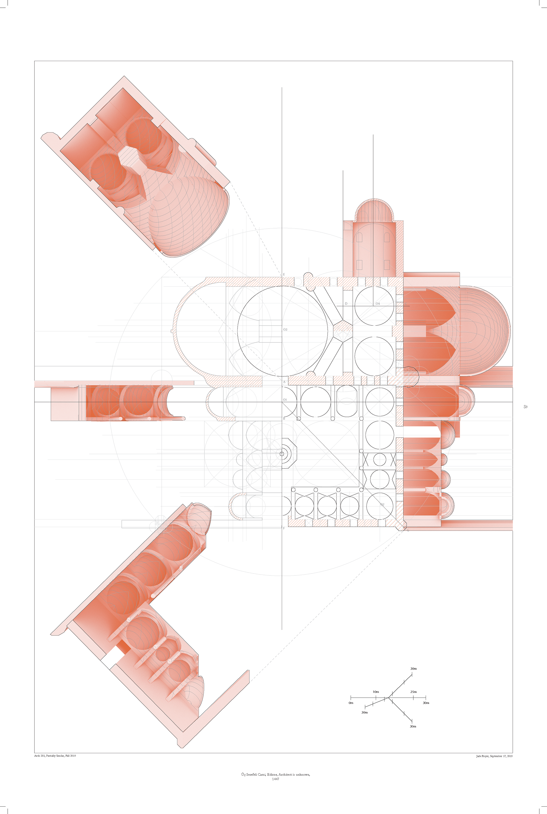 The Whole Analysis of Uc Serefeli Cami by Using Lineaments