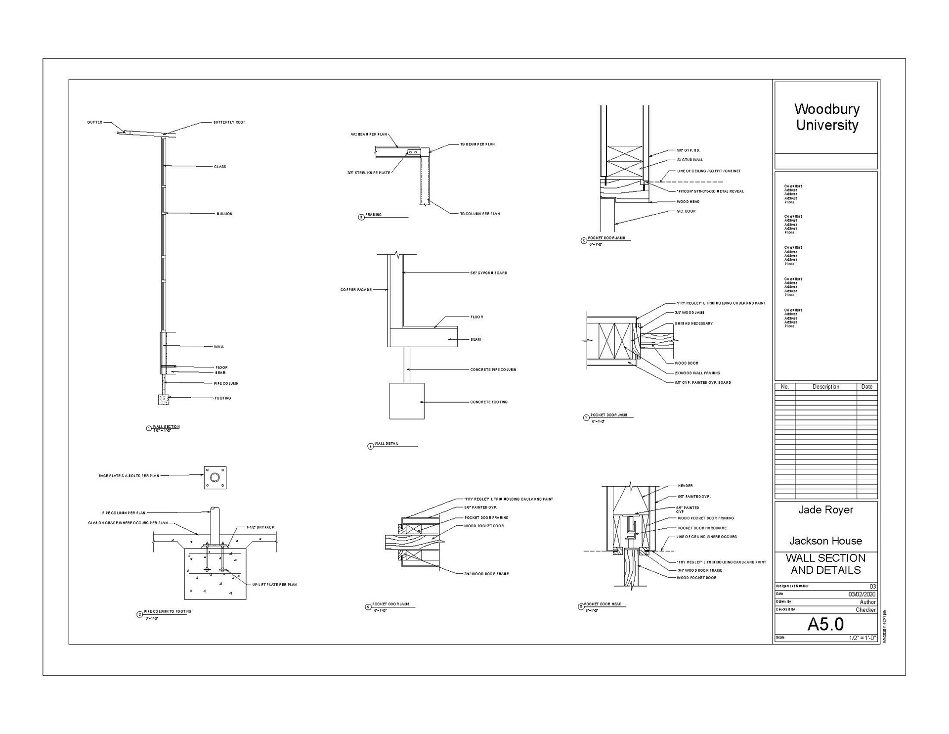 Wall Details Drawings