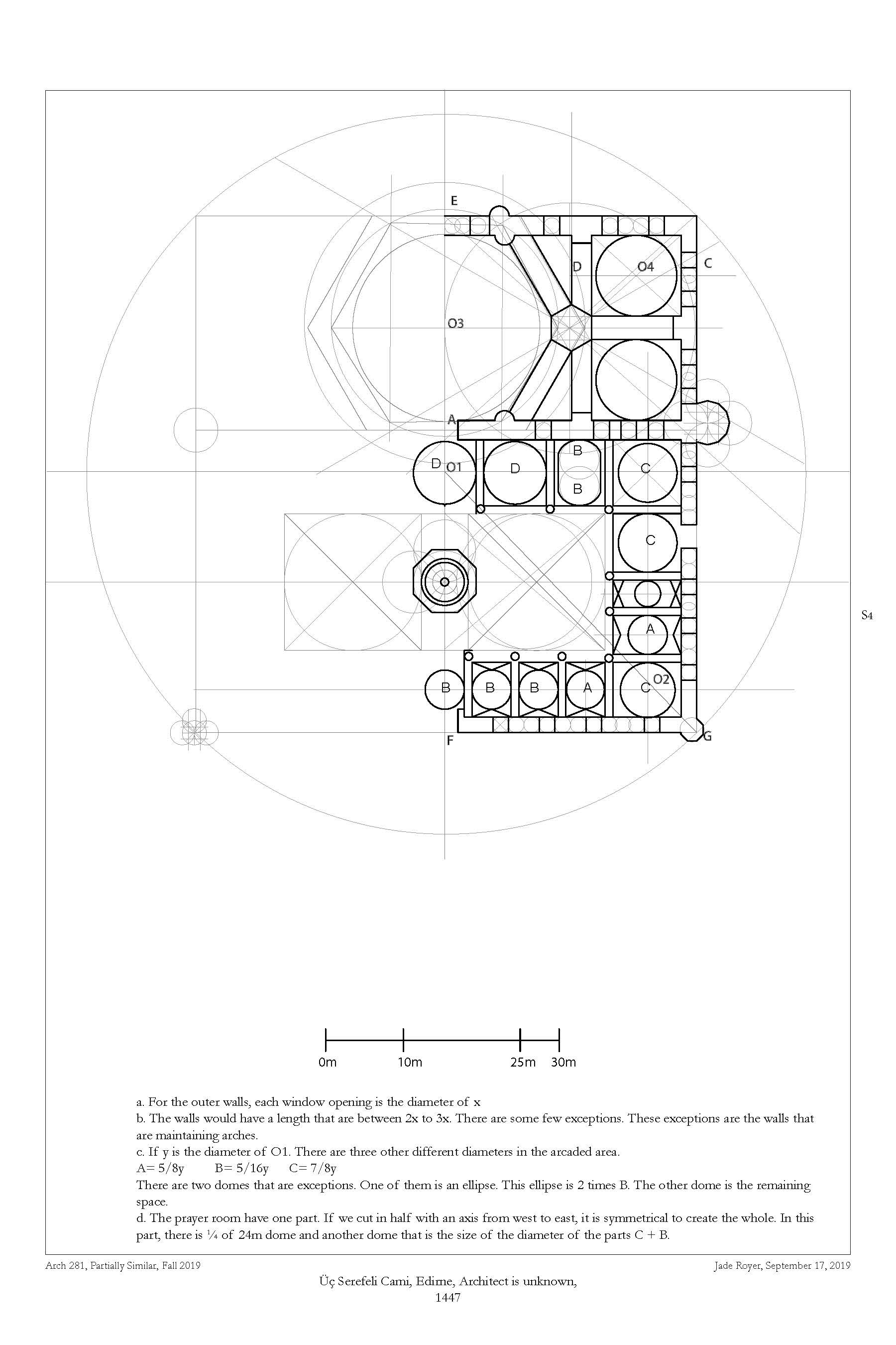 Plan of the Precedent with Lineaments