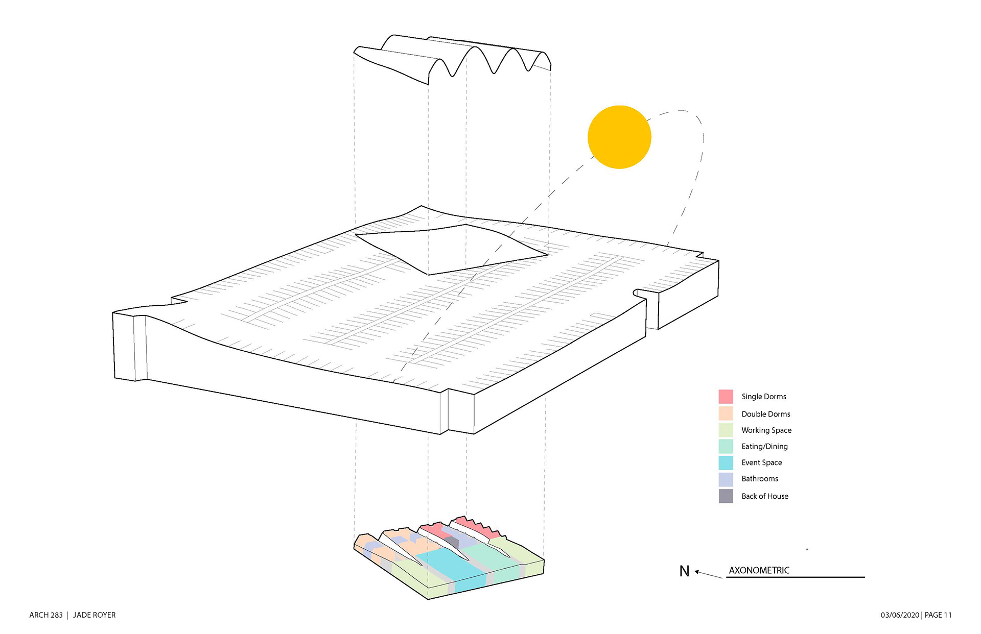 Diagram of Massing Model Two