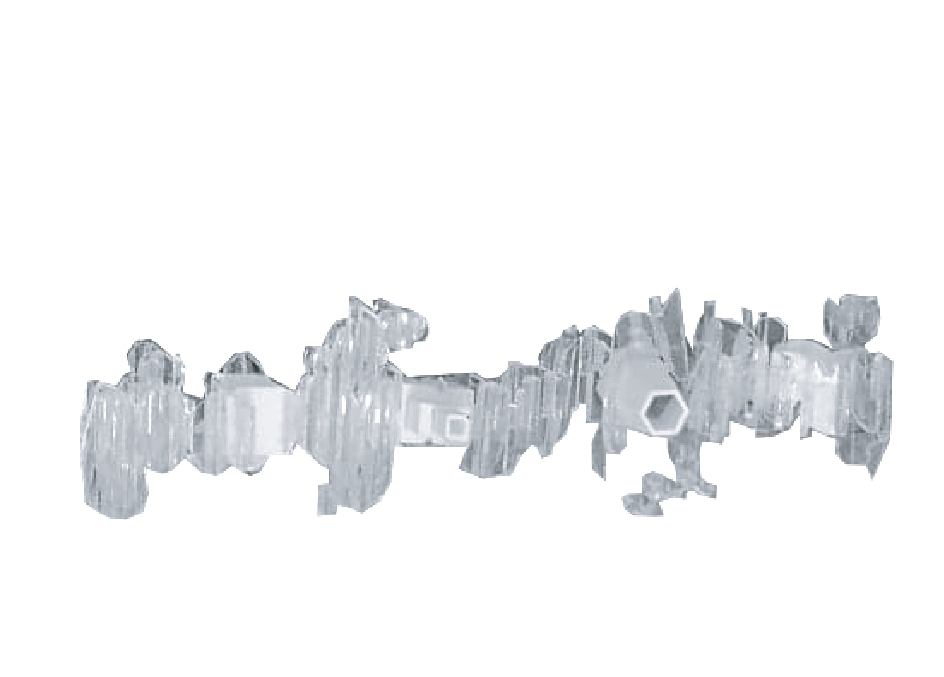 Experimental Waffle Model Made with Acrylic by Using the Laser Cutter and 3D Printed Pieces