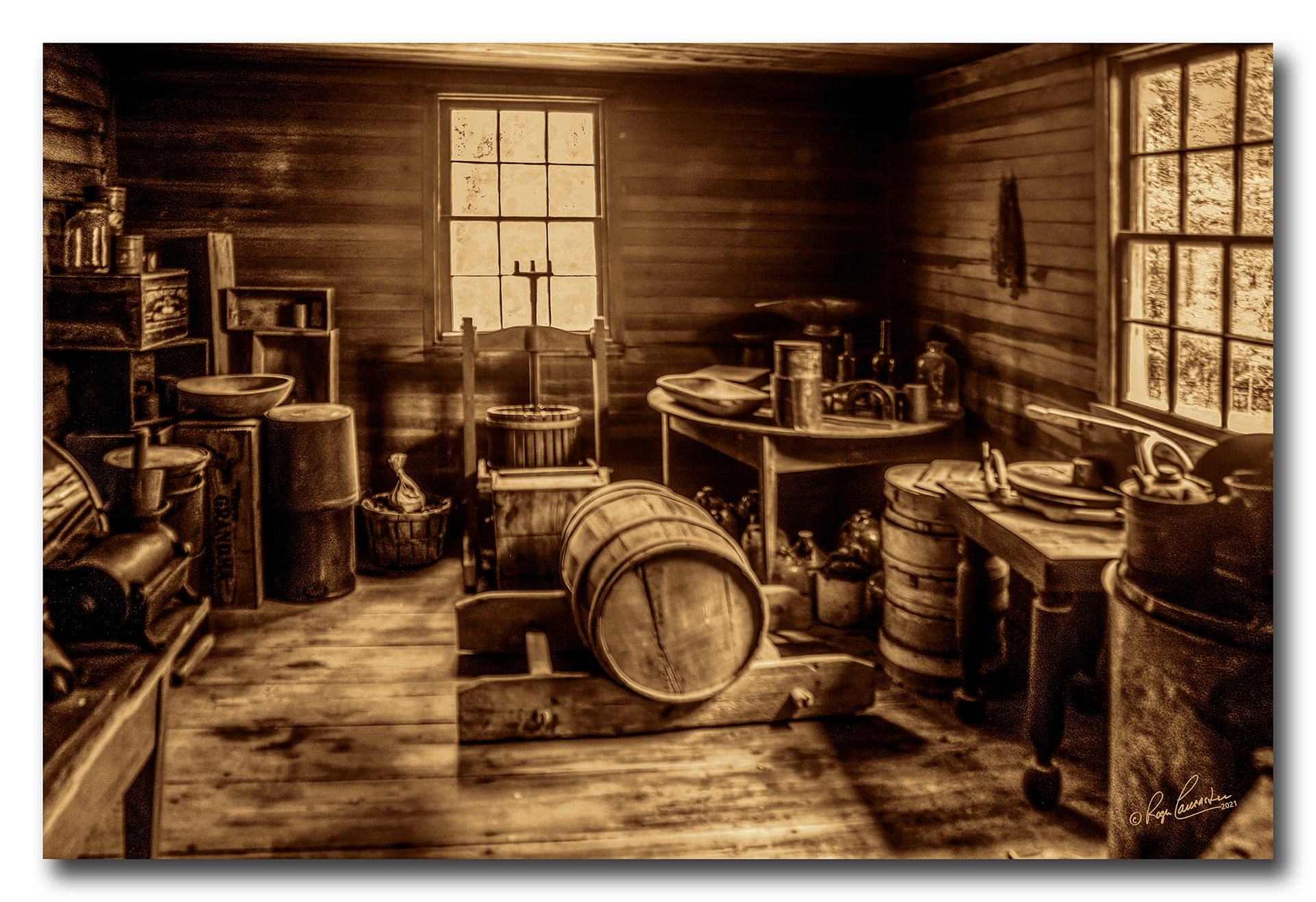 Print 11....Grandpa's garage....