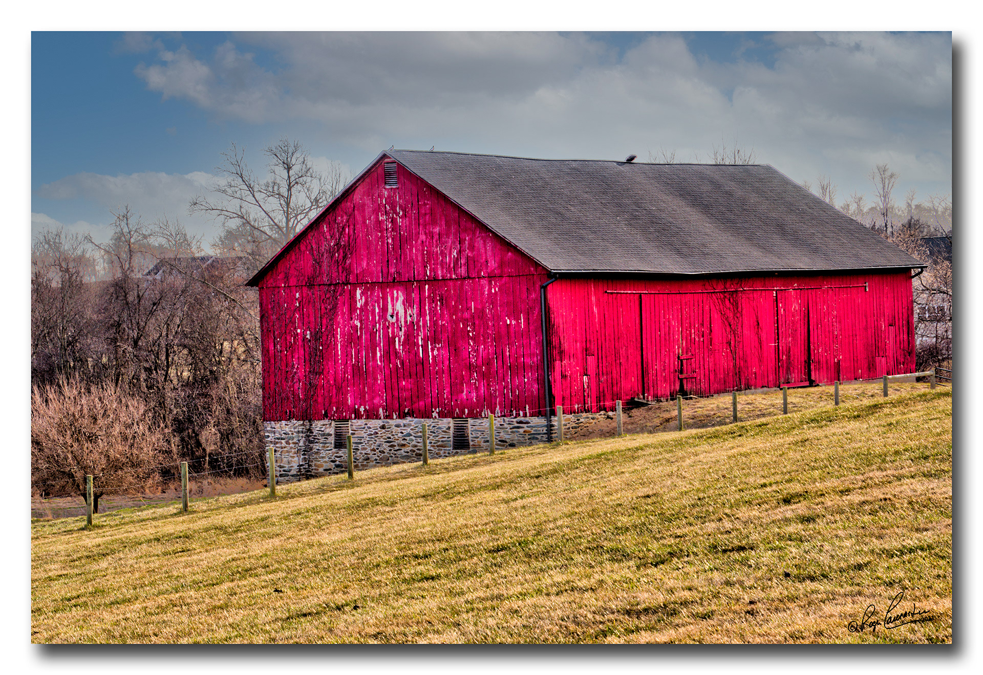 Print 33...Another Loyalty Rd, barn.....