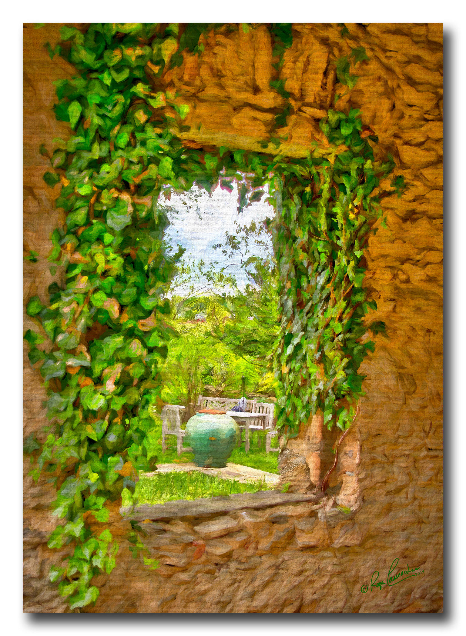 Print 46...Through the window at Goodstone...