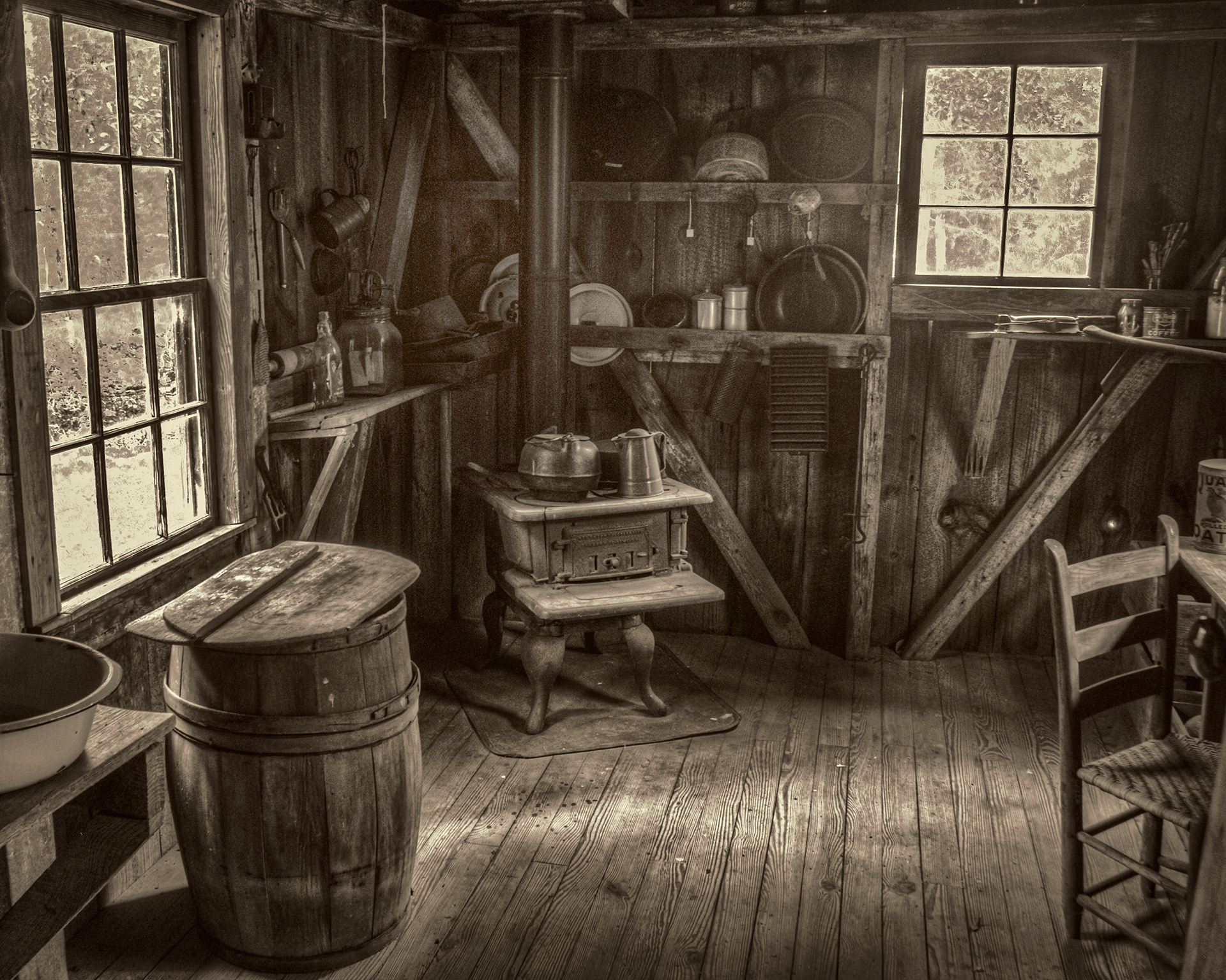 Print 1...At the Jarrell Plantation, Juliette GA...